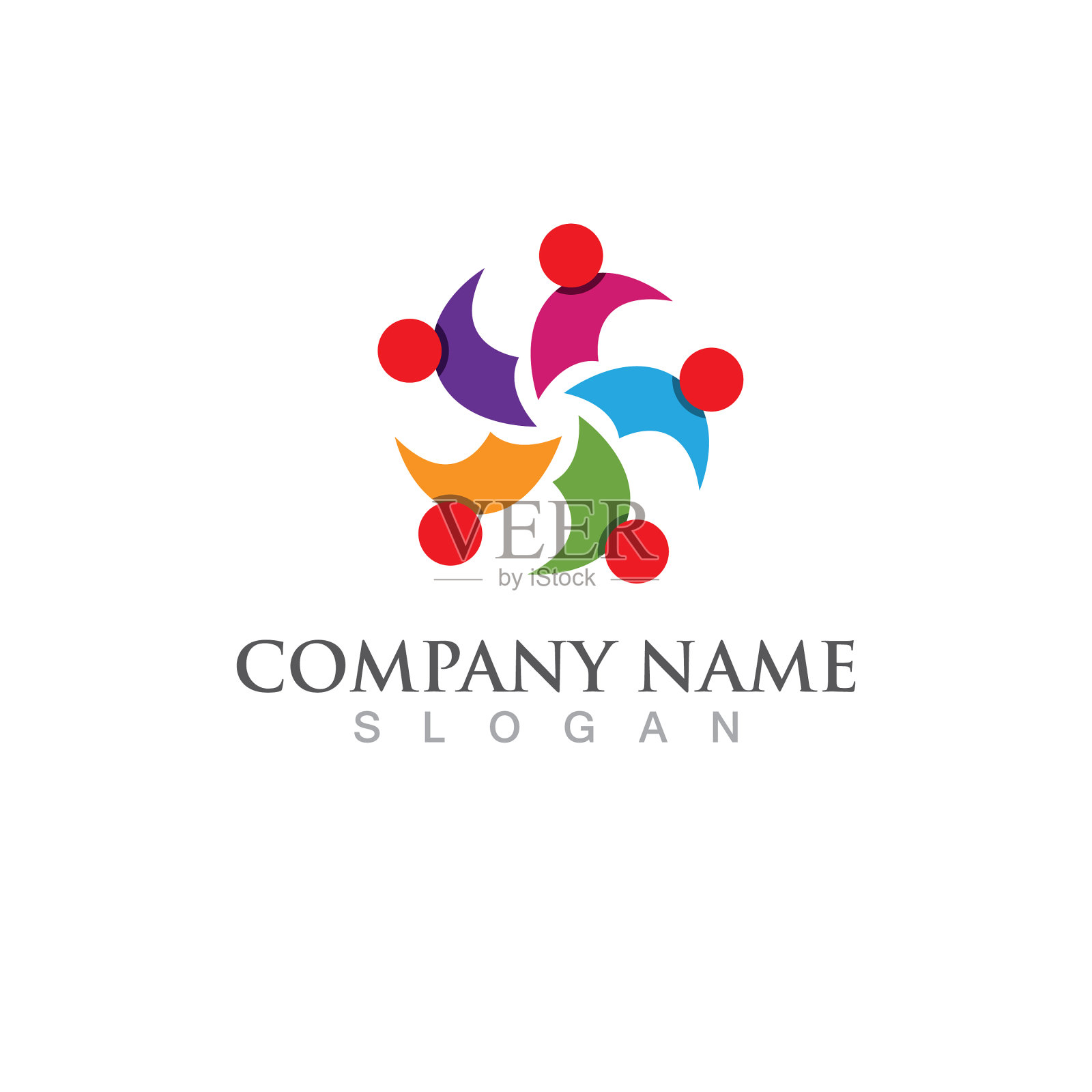 社区人团队网络和社会图标插画图片素材