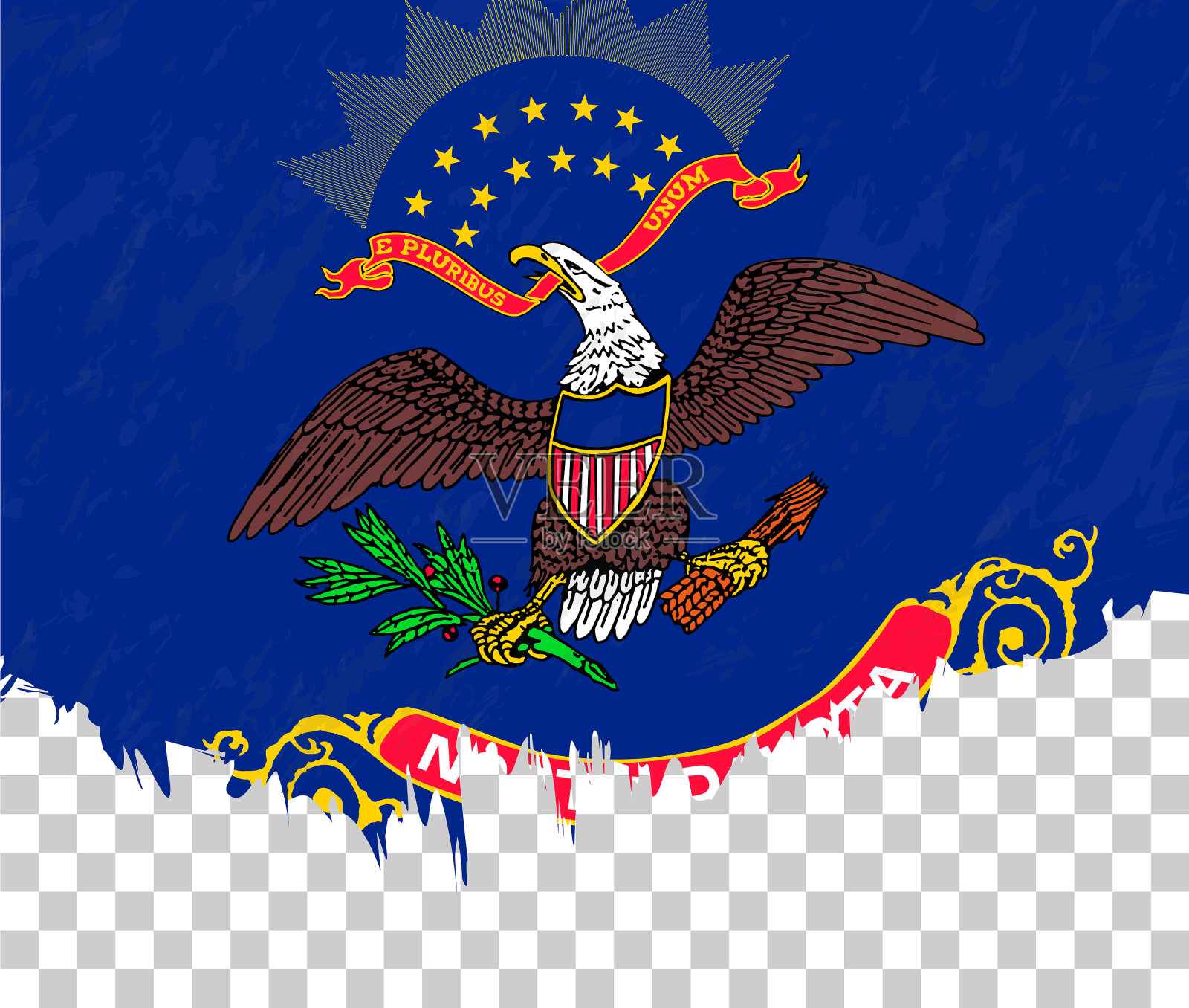 在北达科他的一个插画图片素材