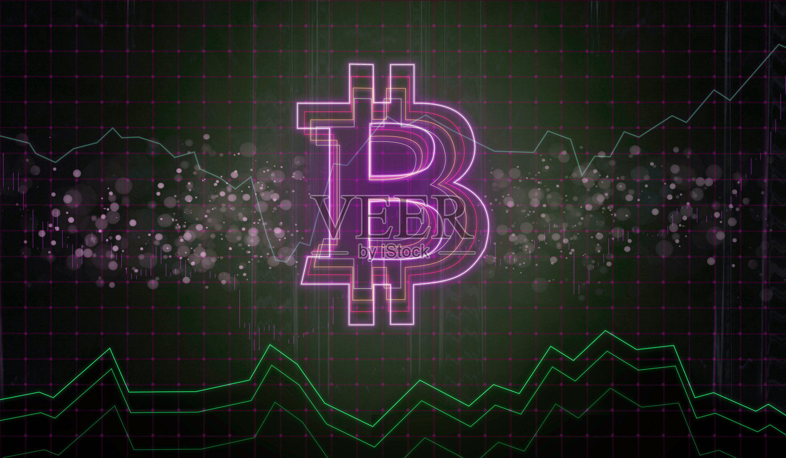 比特币墙纸。照片摄影图片