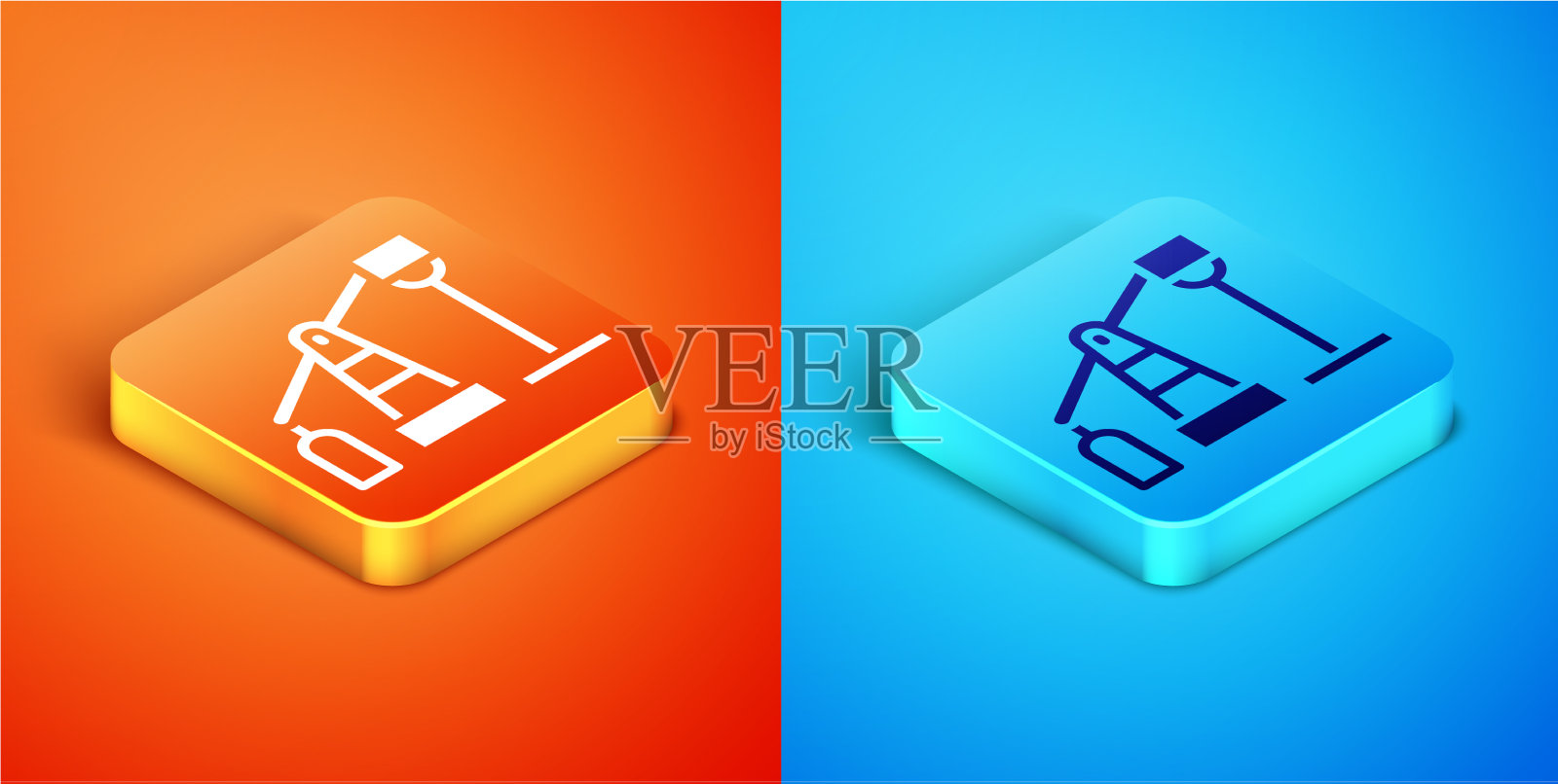 等距油泵或油泵千斤顶图标隔离开图标素材