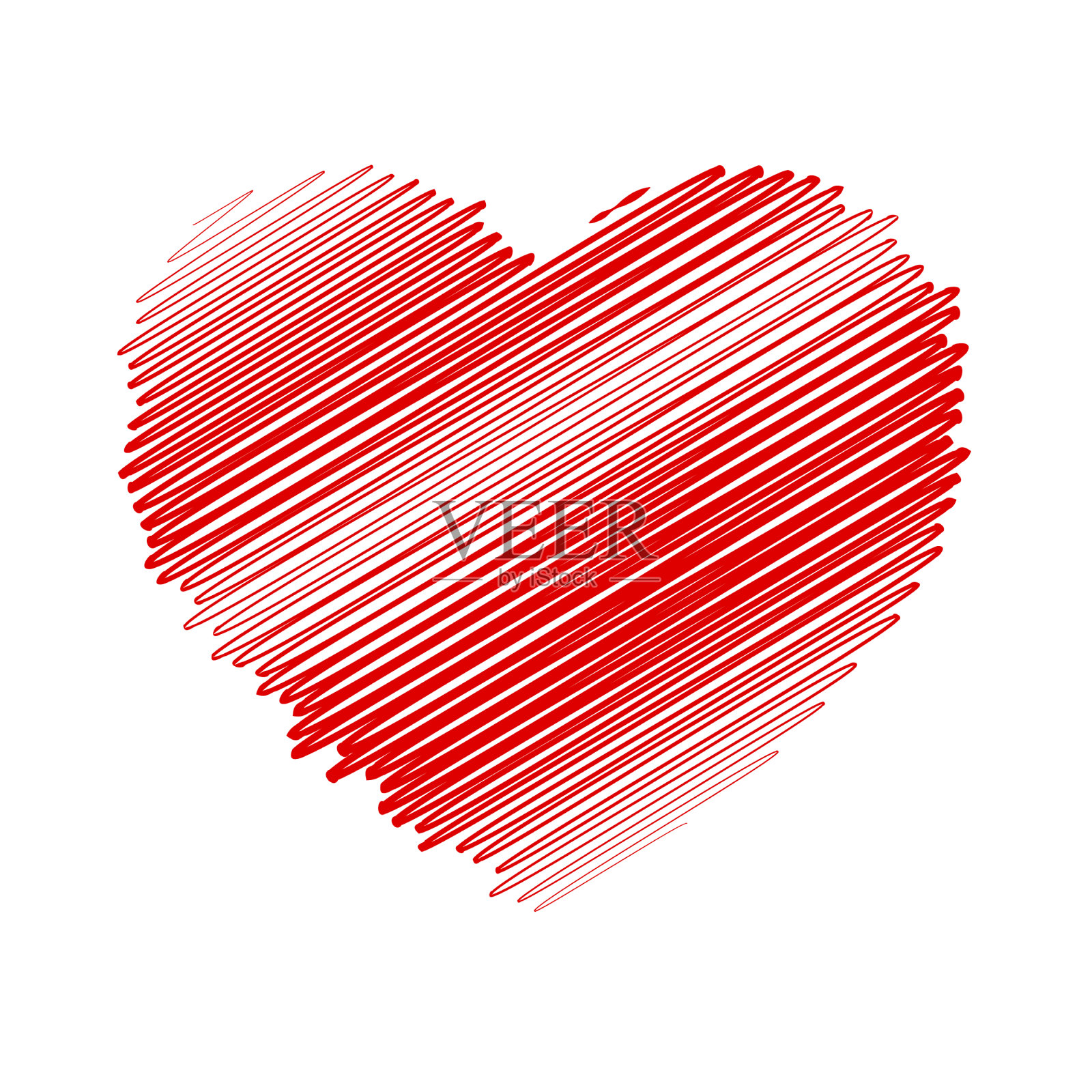 标记孤立的心设计元素图片