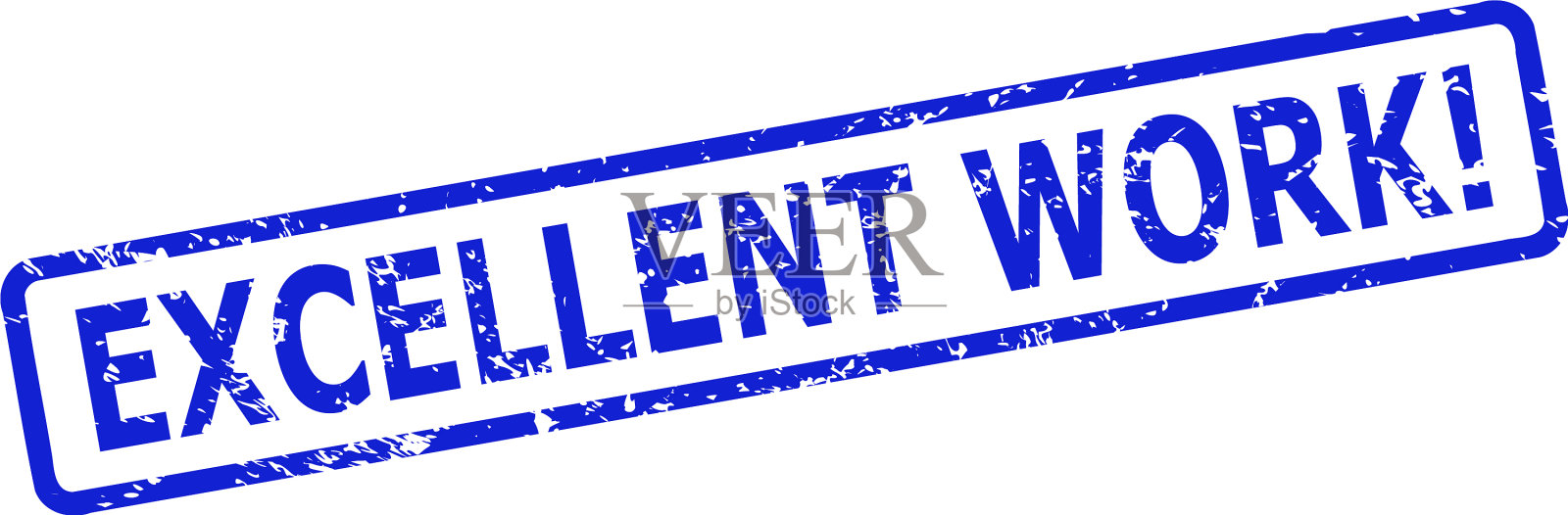 工作出色的惊叹号密封橡胶风格插画图片素材