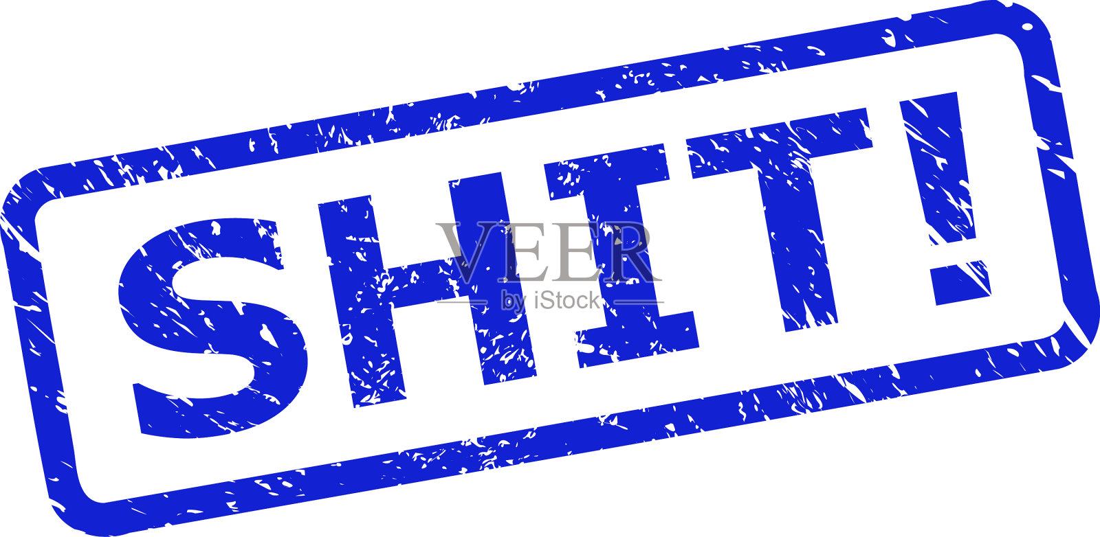 垃圾摇滚风格的惊叹号邮票插画图片素材