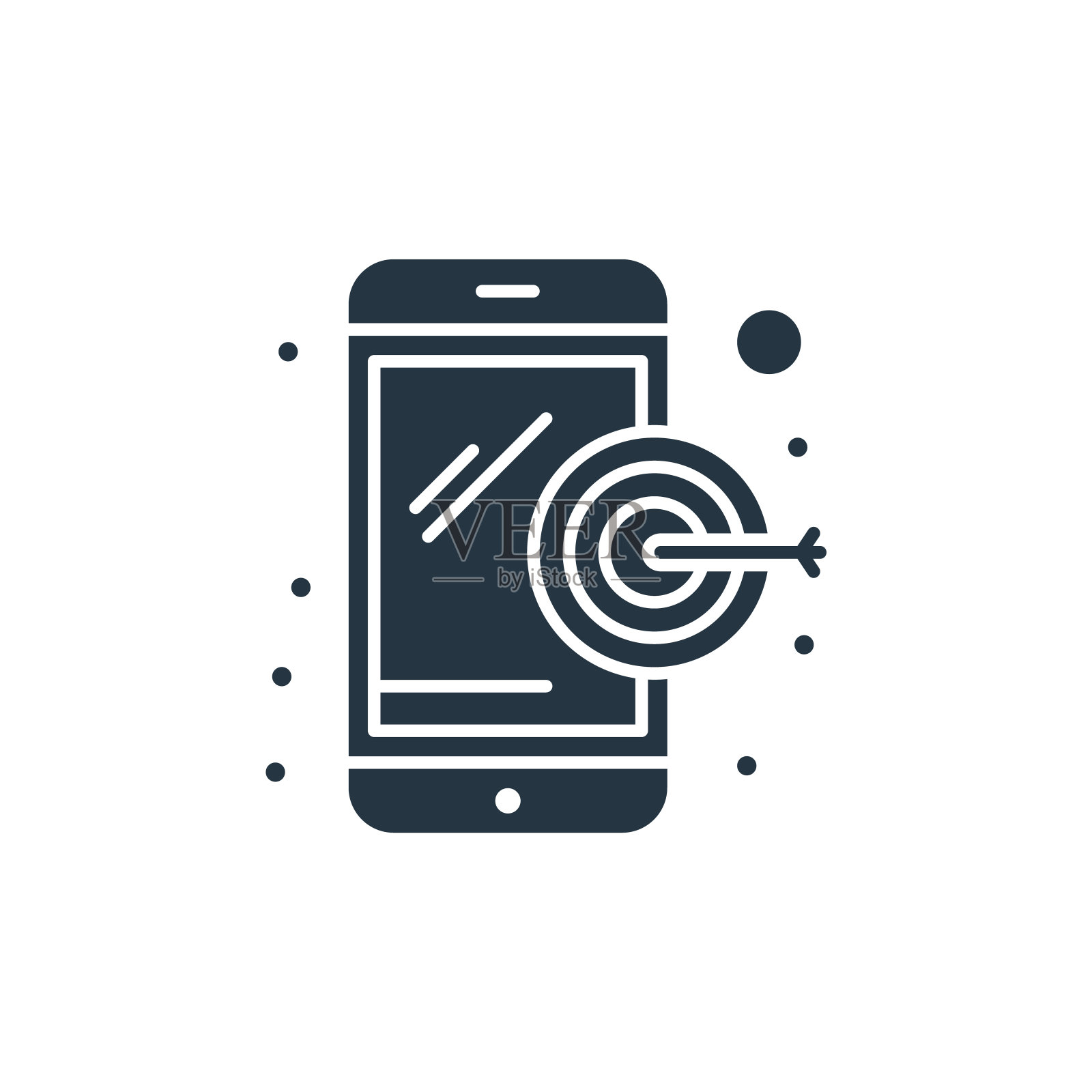 营销图标。字形营销图标用于网站设计和移动,应用程序开发,印刷。营销图标从填充数字营销收集孤立的白色背景。插画图片素材