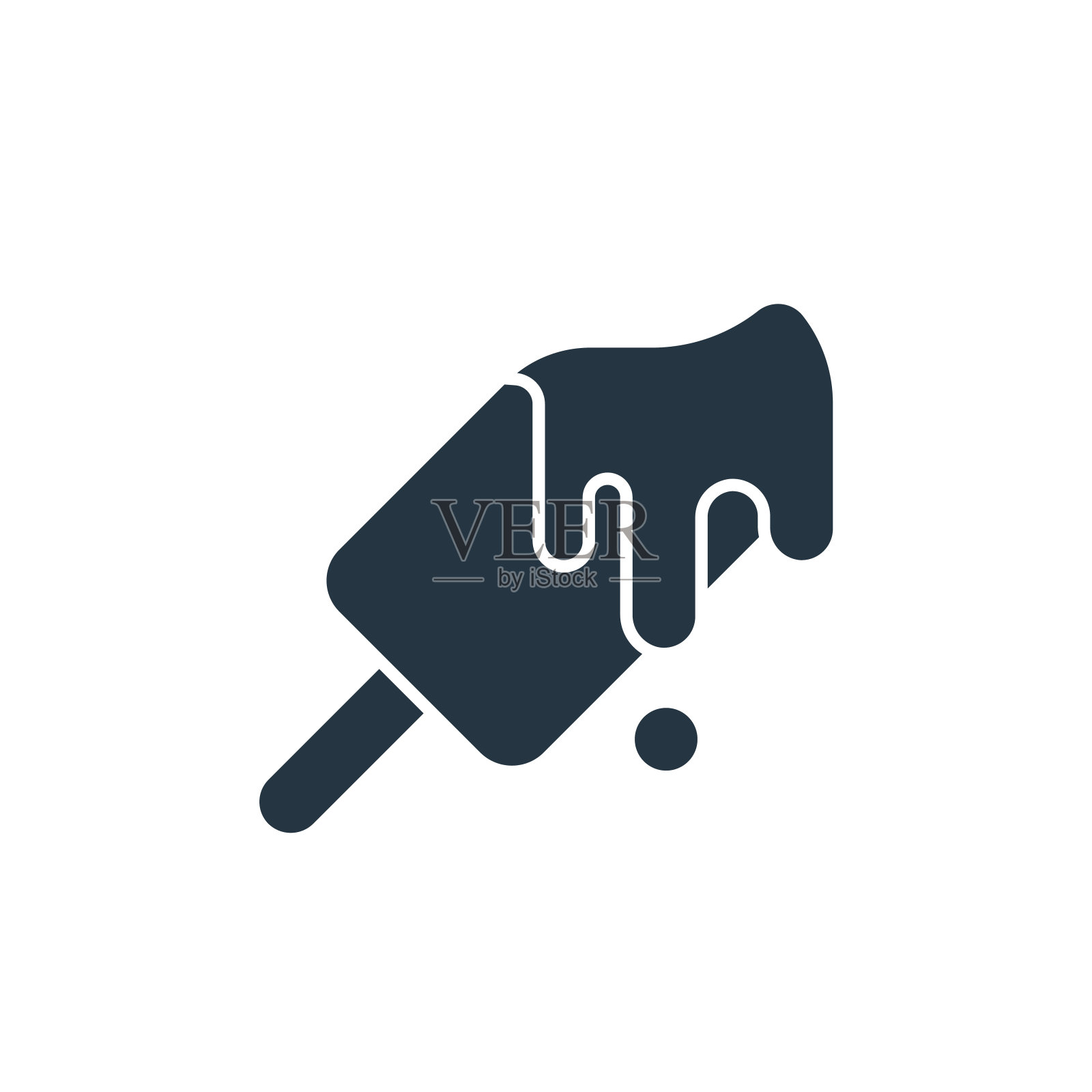 冰流行偶像。字形冰流行图标为网站设计和移动,应用程序开发,打印。冰流行图标从填充冰流行收集孤立的白色背景。插画图片素材