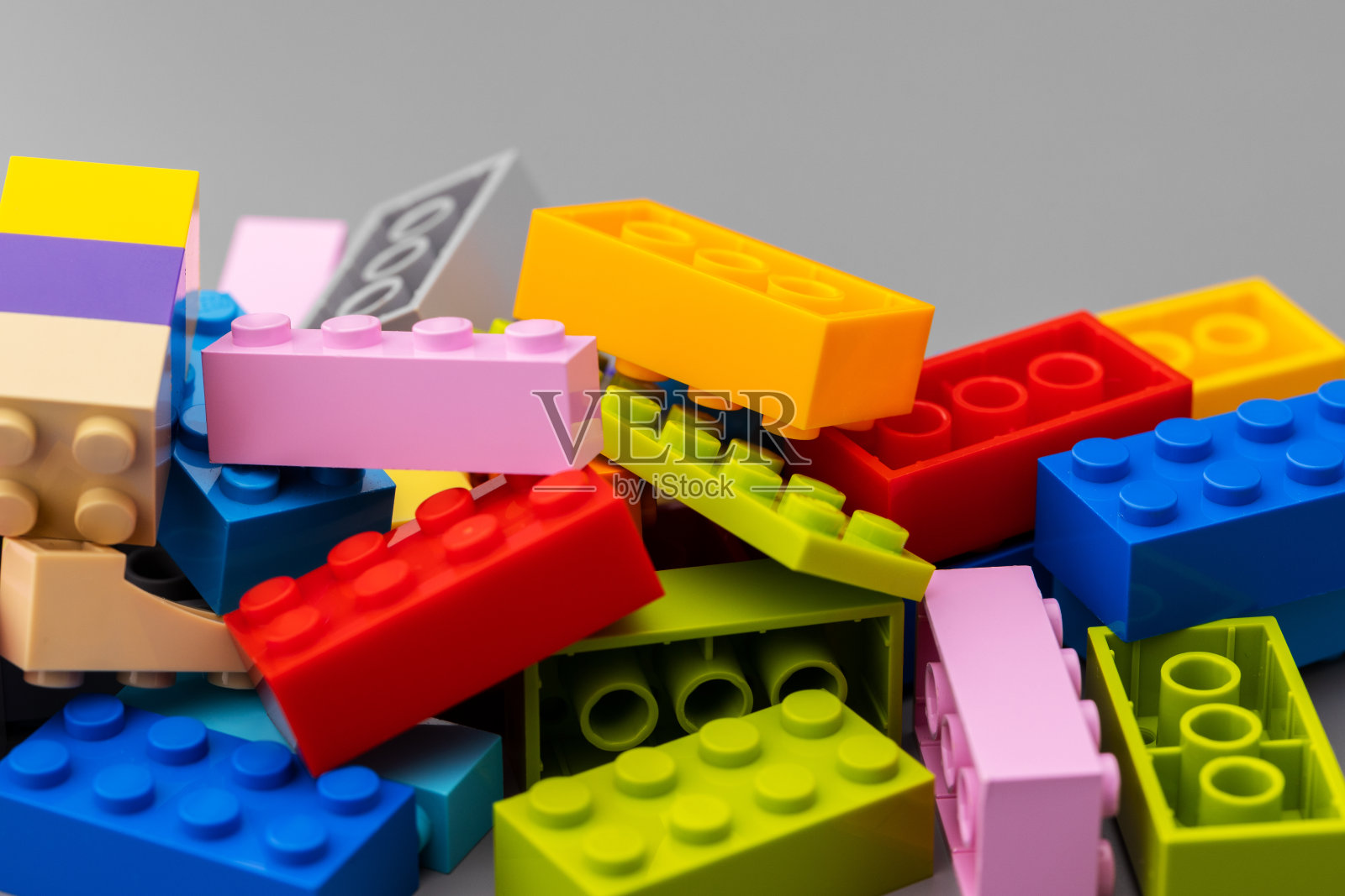 近距离彩色玩具构造细节照片摄影图片