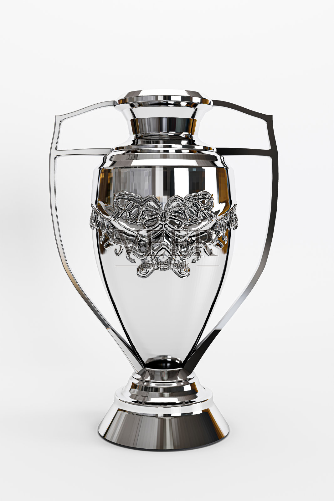 足球杯孤立在白色照片摄影图片