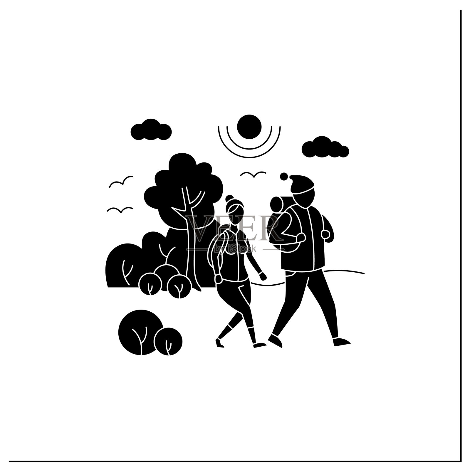 Friluftsliv字形图标图标素材