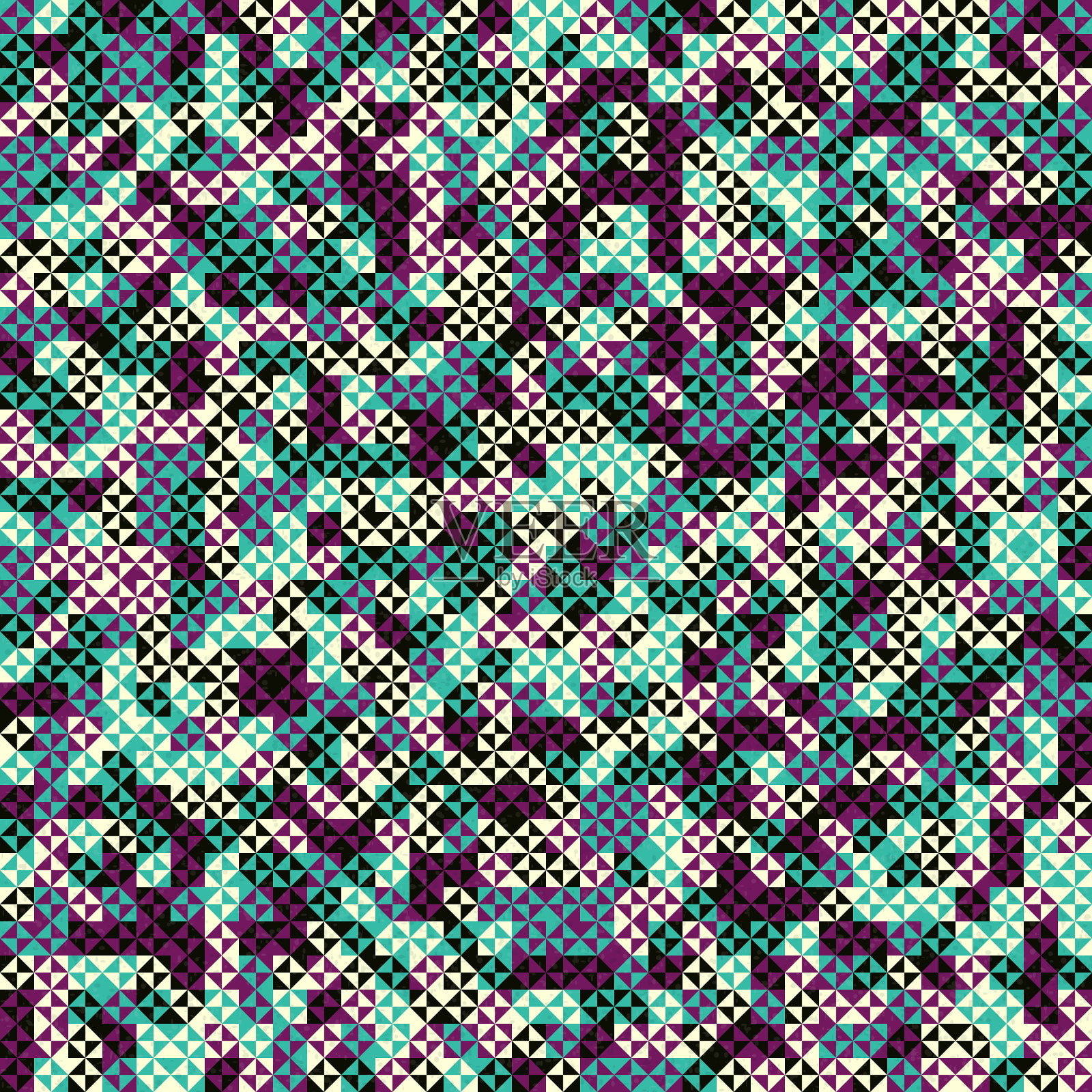 抽象几何图案生成计算艺术插图插画图片素材