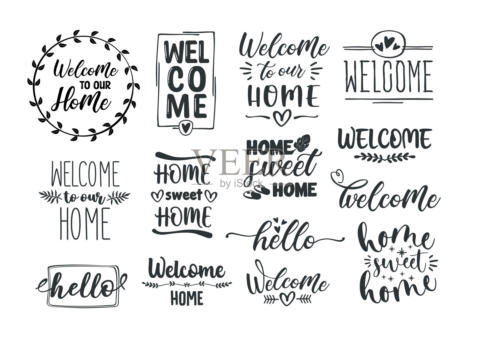 欢迎设计包插画图片素材