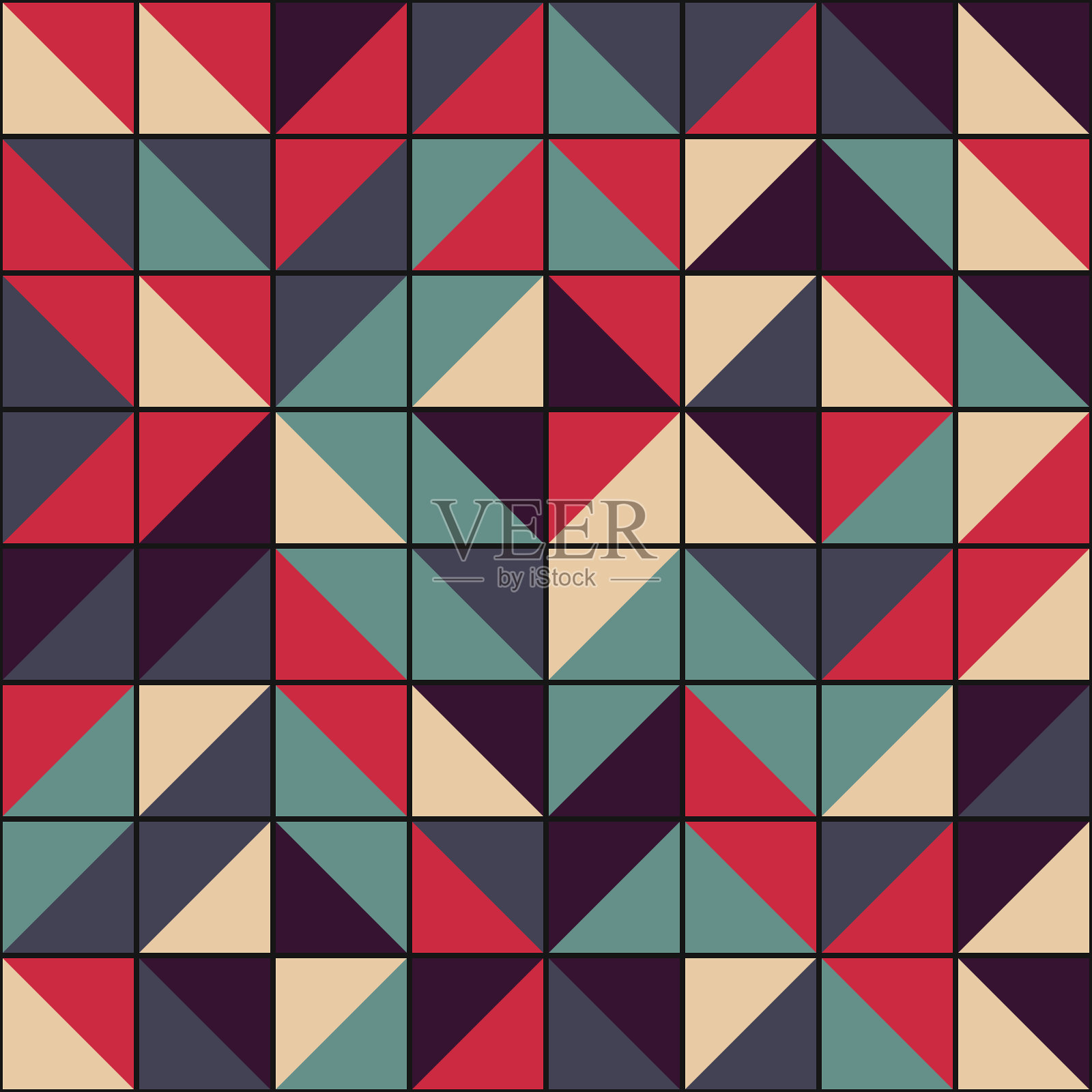 抽象几何图案生成计算艺术插图插画图片素材