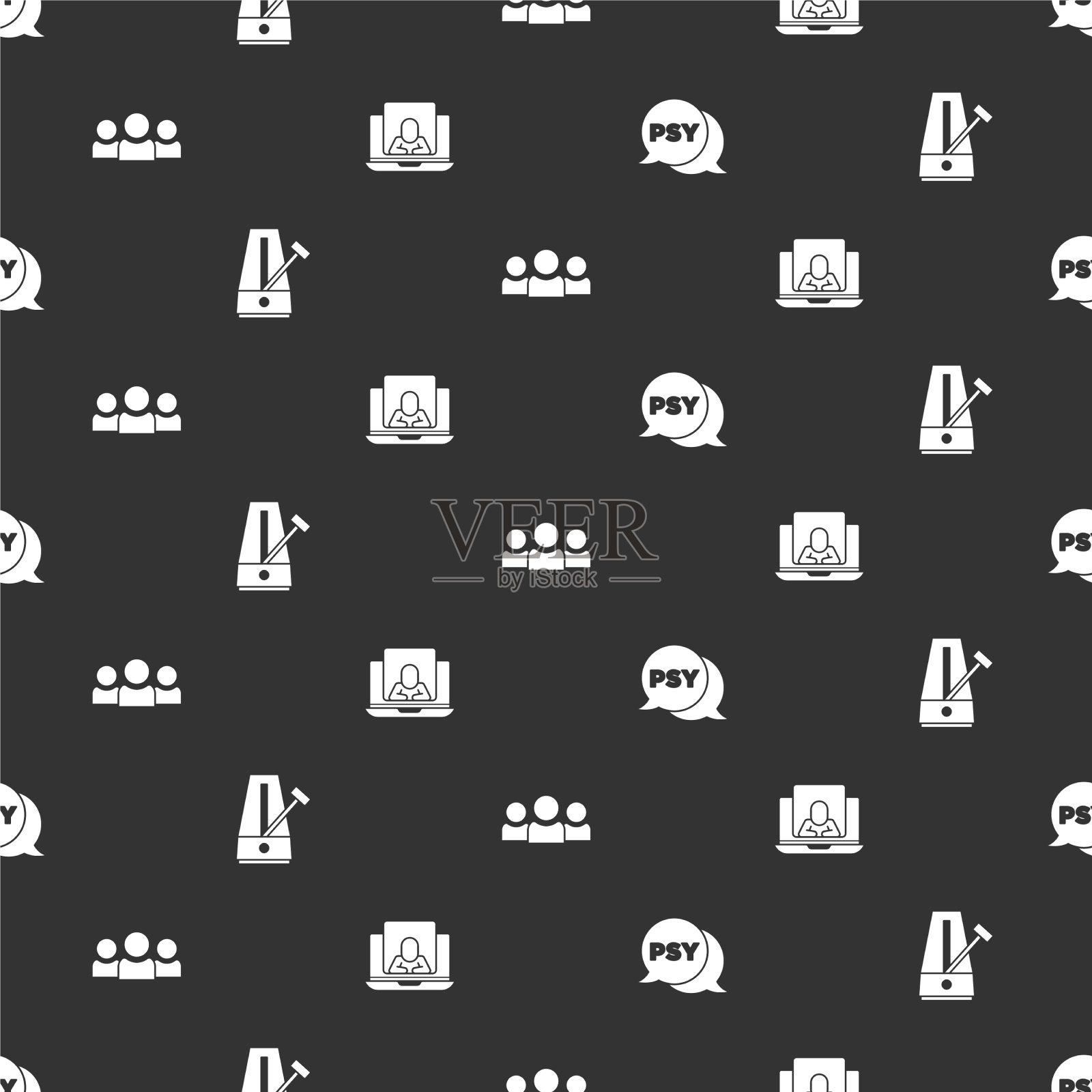 用钟摆设置心理psi节拍器图标素材