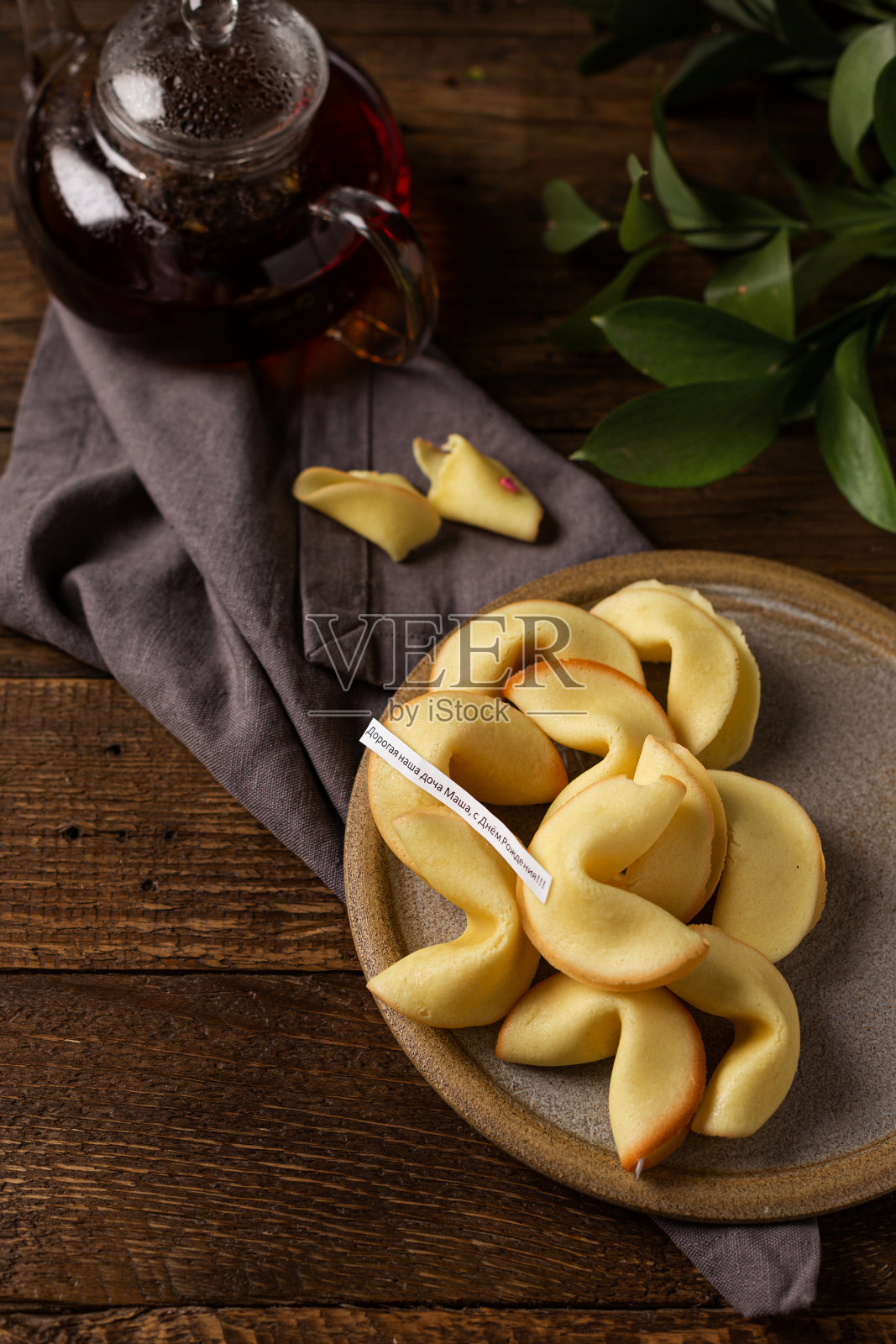 很多中国的幸运饼纸都有预言照片摄影图片