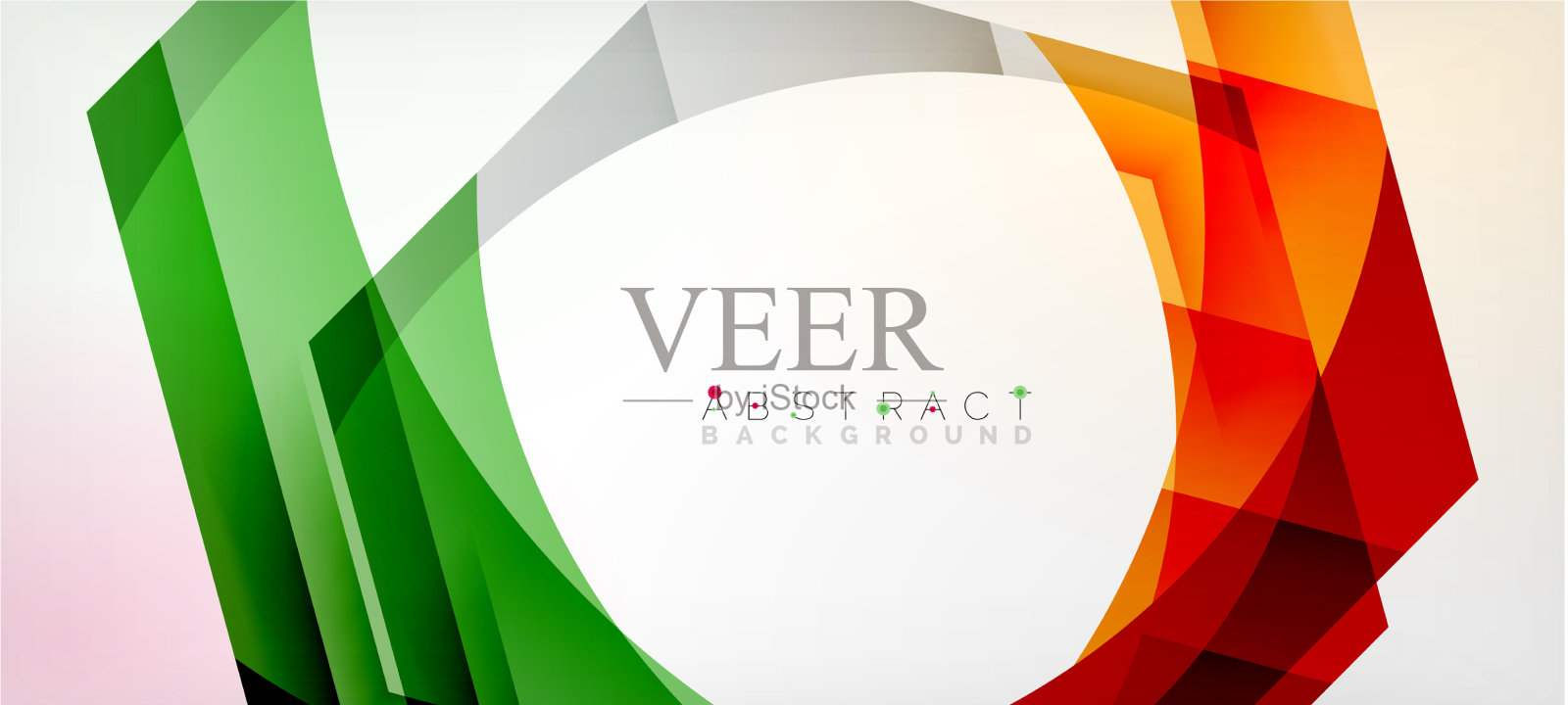 彩色六边形几何抽象插画图片素材