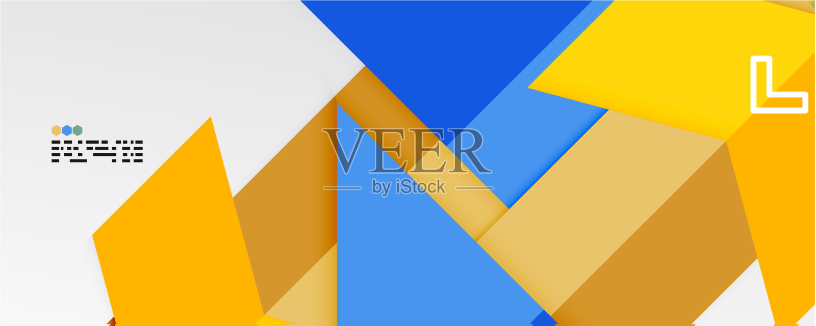 闪闪发光的三角形和几何形状插画图片素材