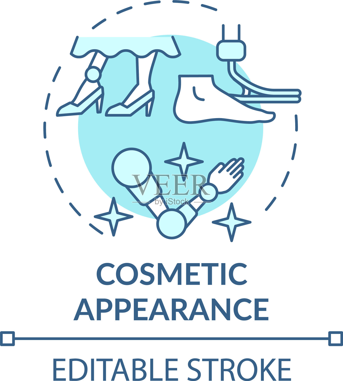 化妆品外观概念图标插画图片素材