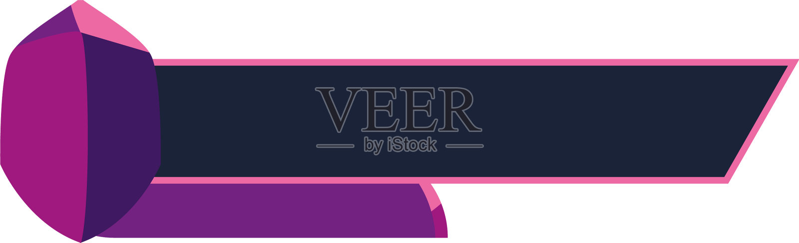 紫色流模板设计元素图片