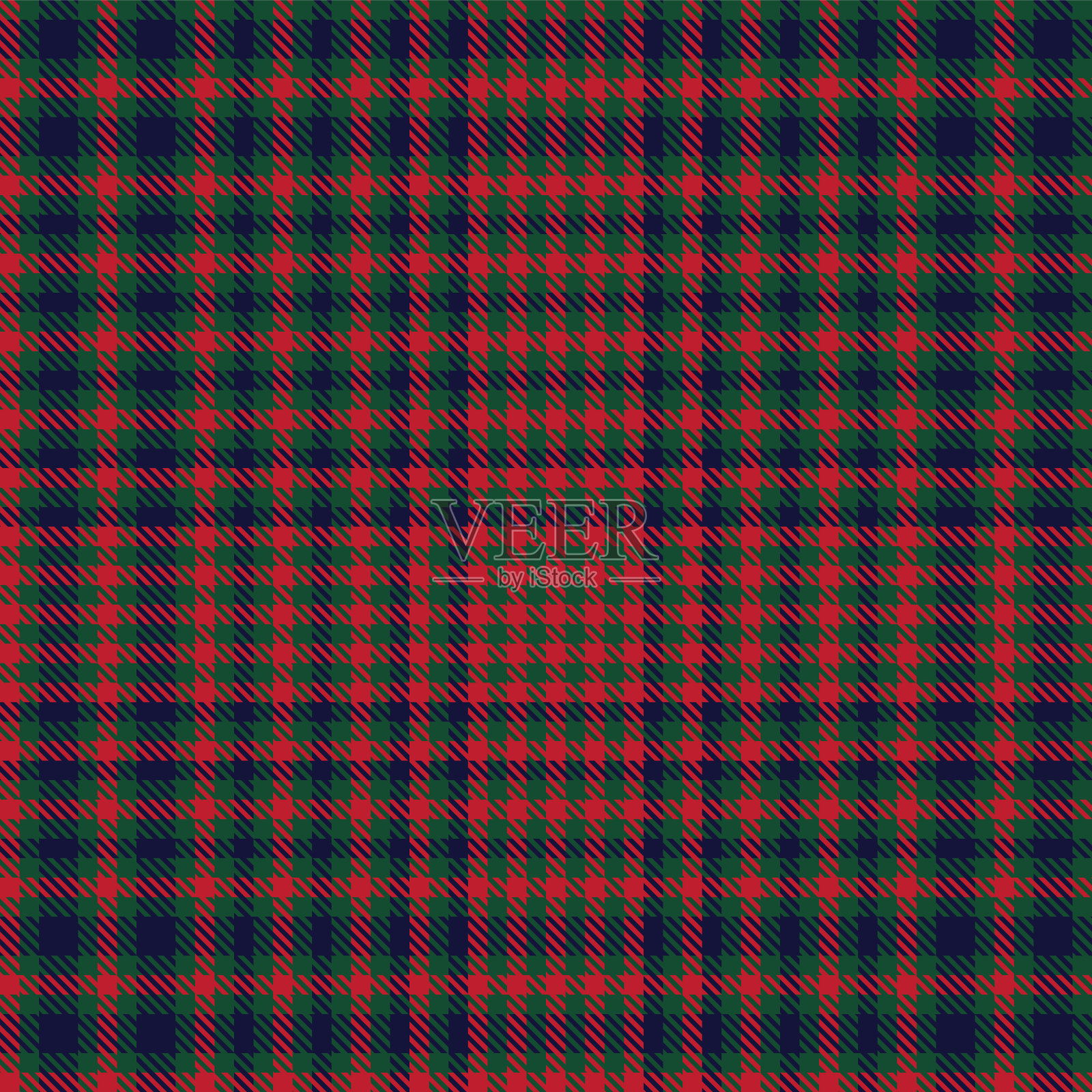 圣诞暗纹格子纹理无缝图案插画图片素材