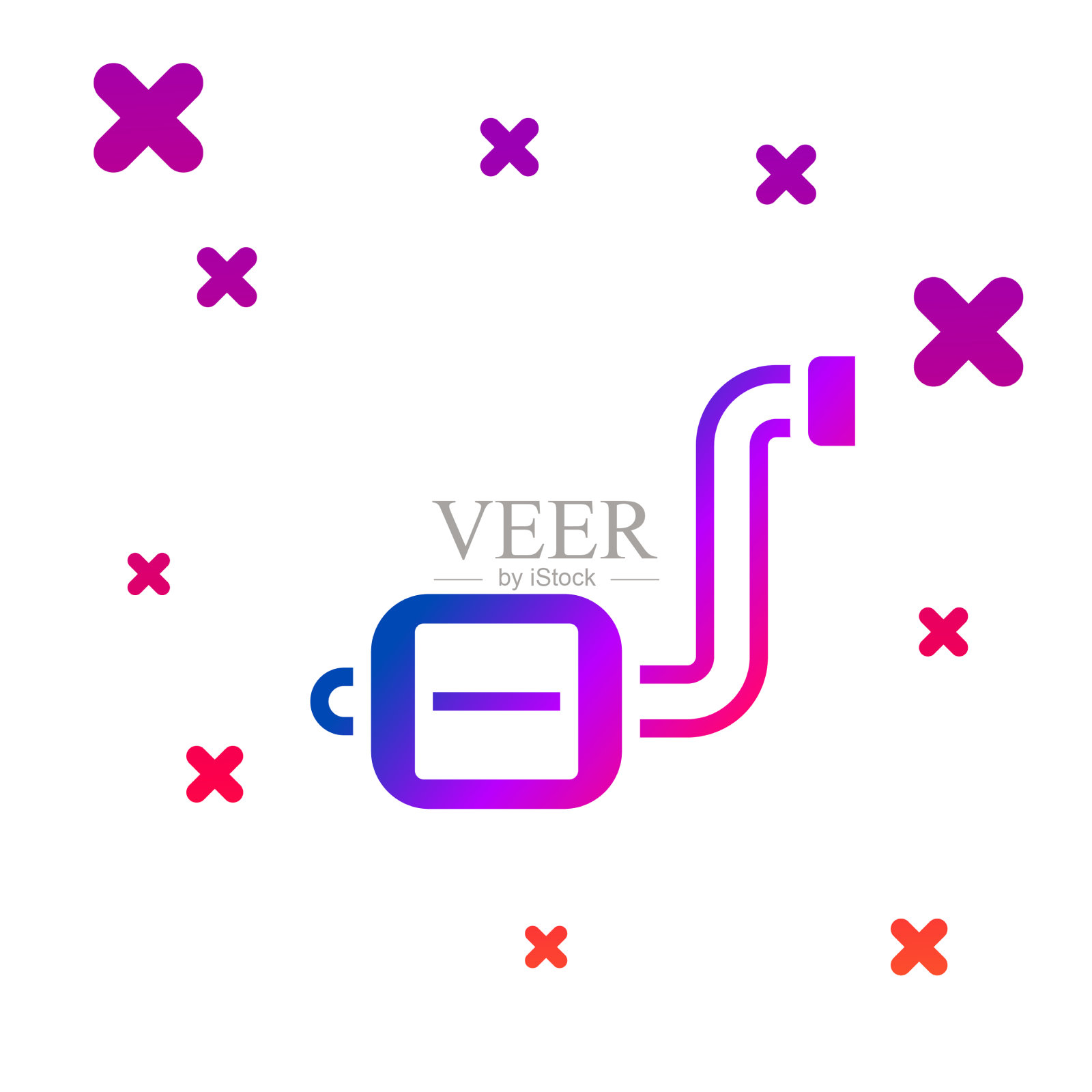 彩色自行车踏板图标隔离在白色图标素材