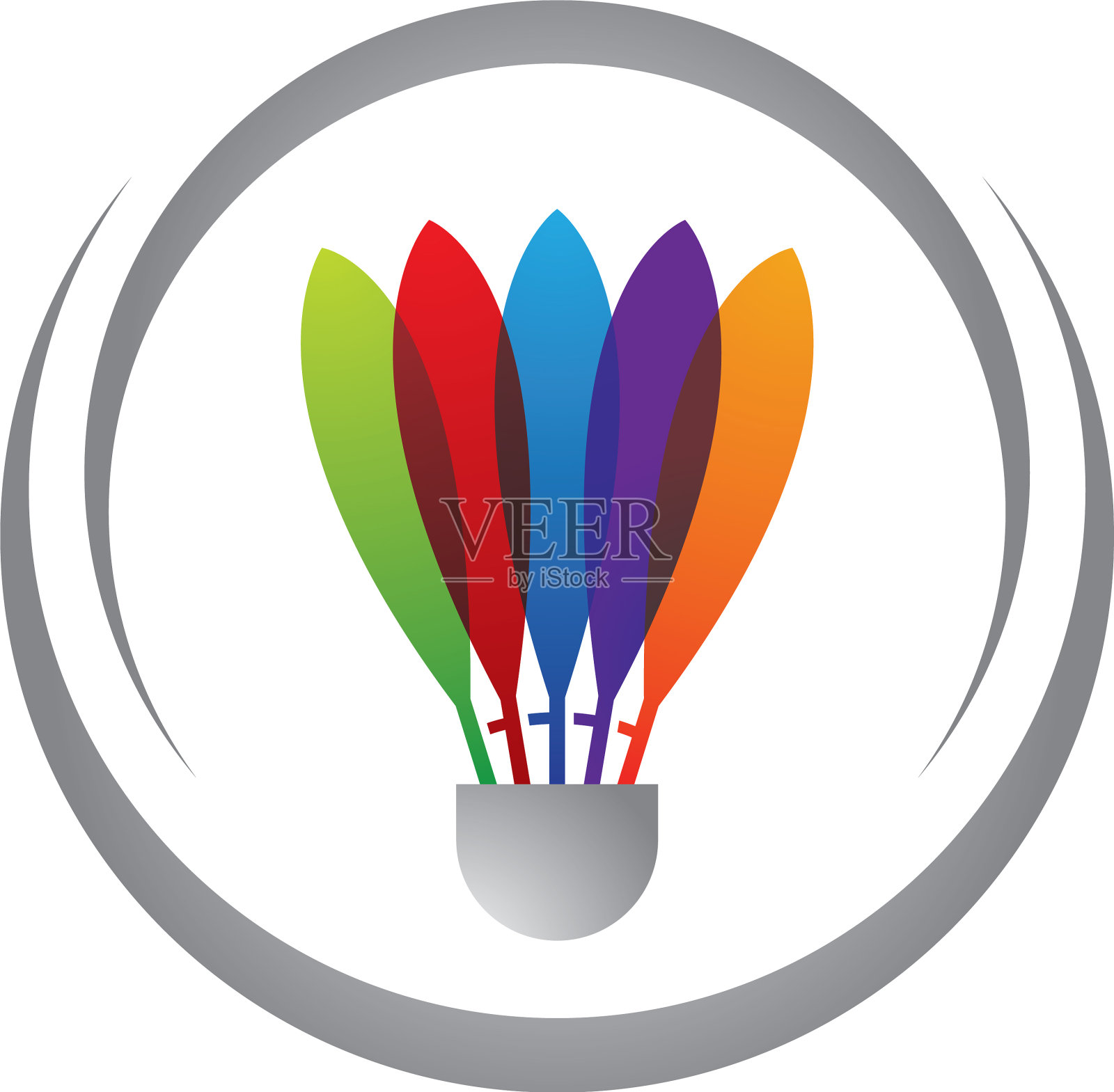 羽毛球的标志图片插画图片素材