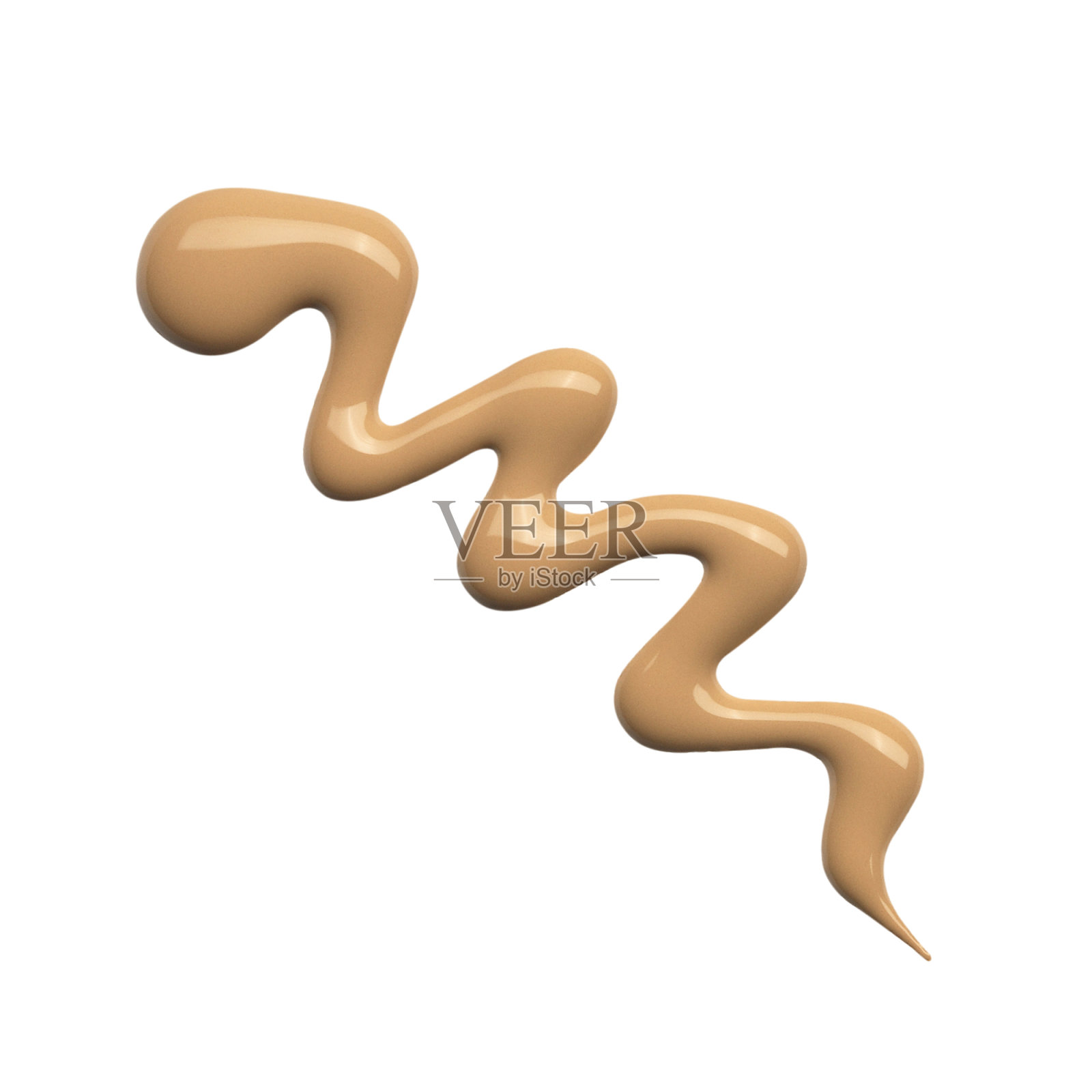 粉底涂在白色底色上。孤立在白色照片摄影图片