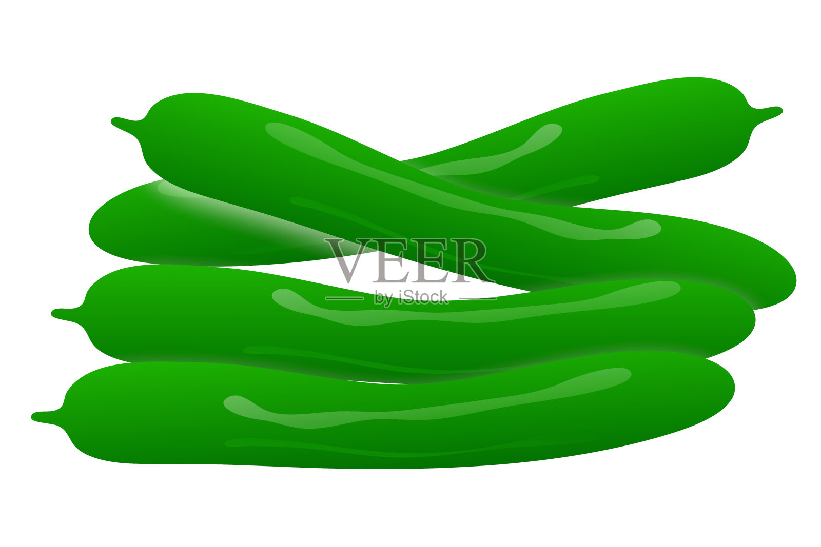 黄瓜插画图片素材