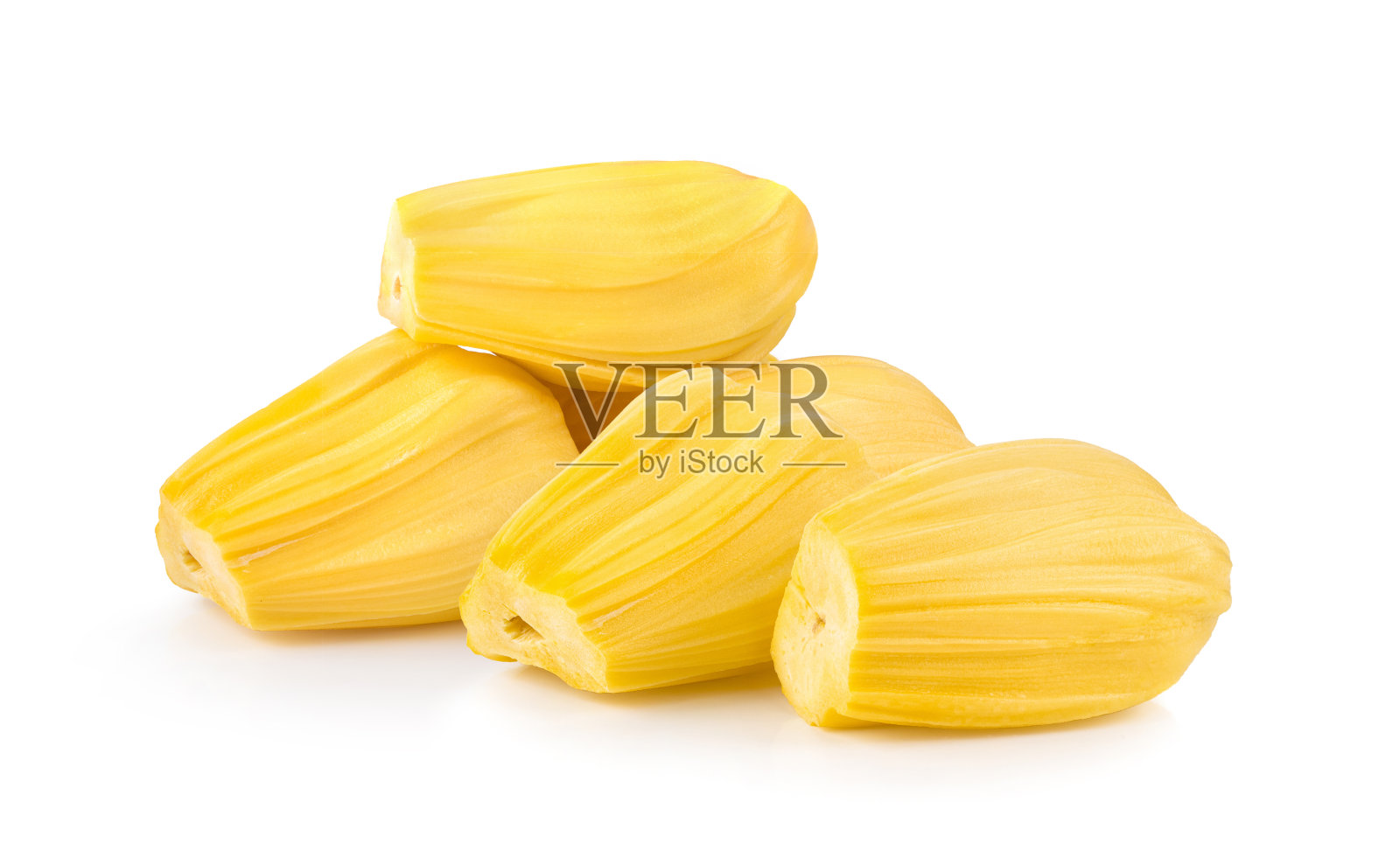 白色背景上的菠萝蜜照片摄影图片