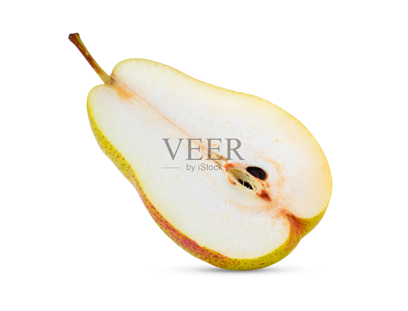 梨子孤立在白色背景上照片摄影图片