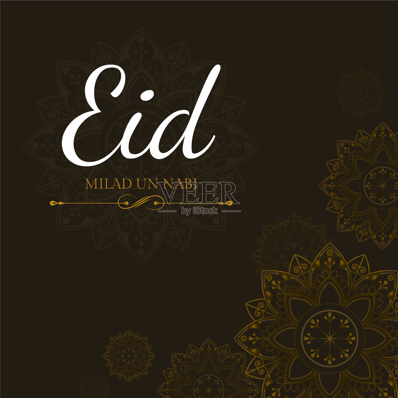 开斋节卡插画图片素材