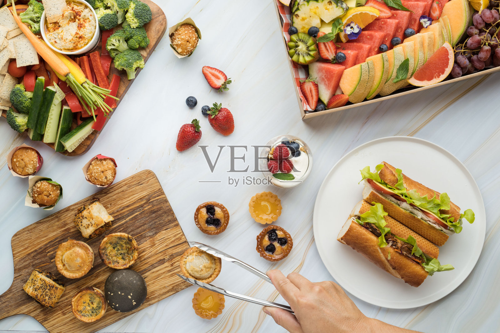 派对庆祝食物组合照片摄影图片