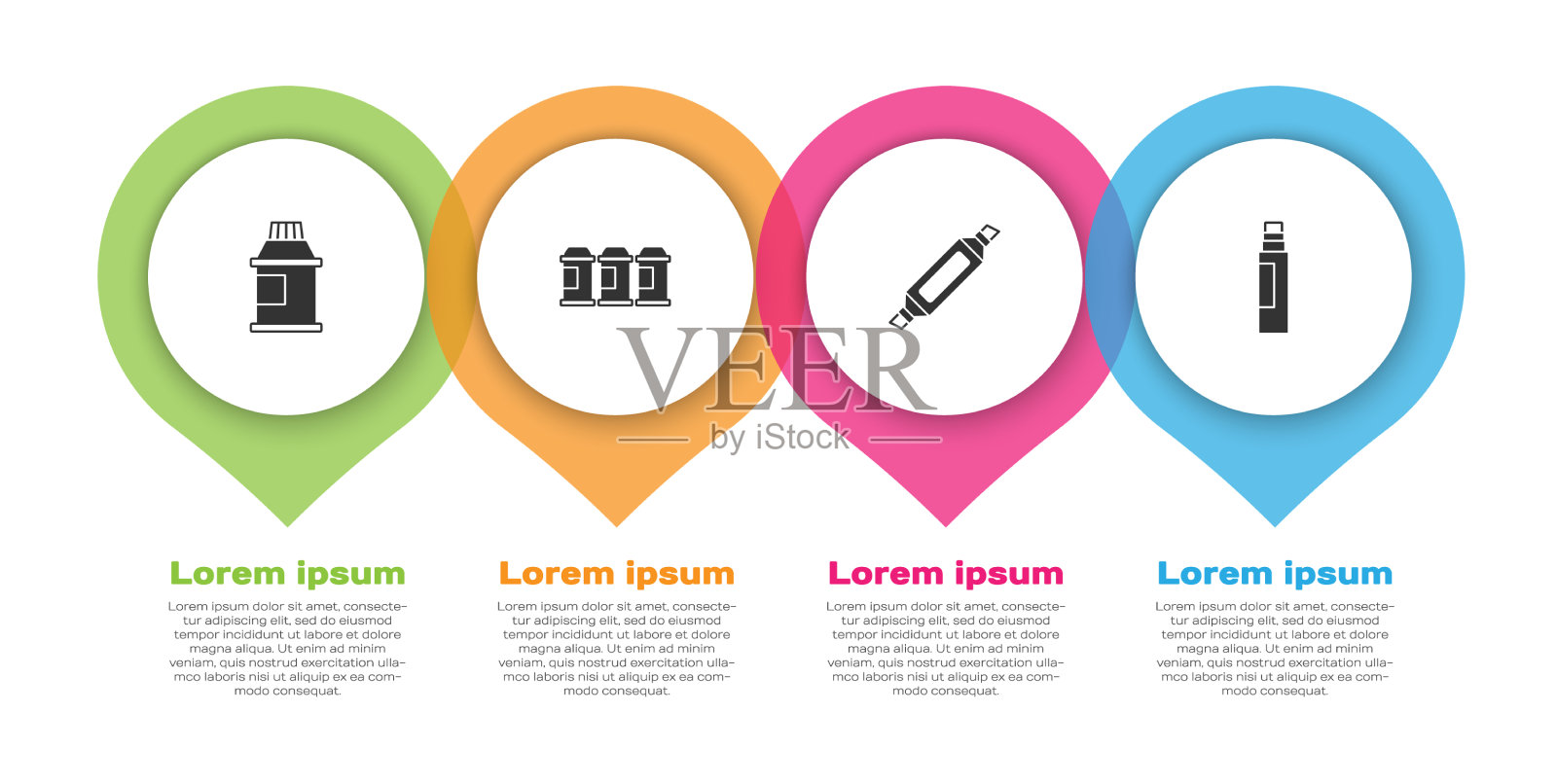 设置水粉罐颜料喷雾,可以做记号笔插画图片素材