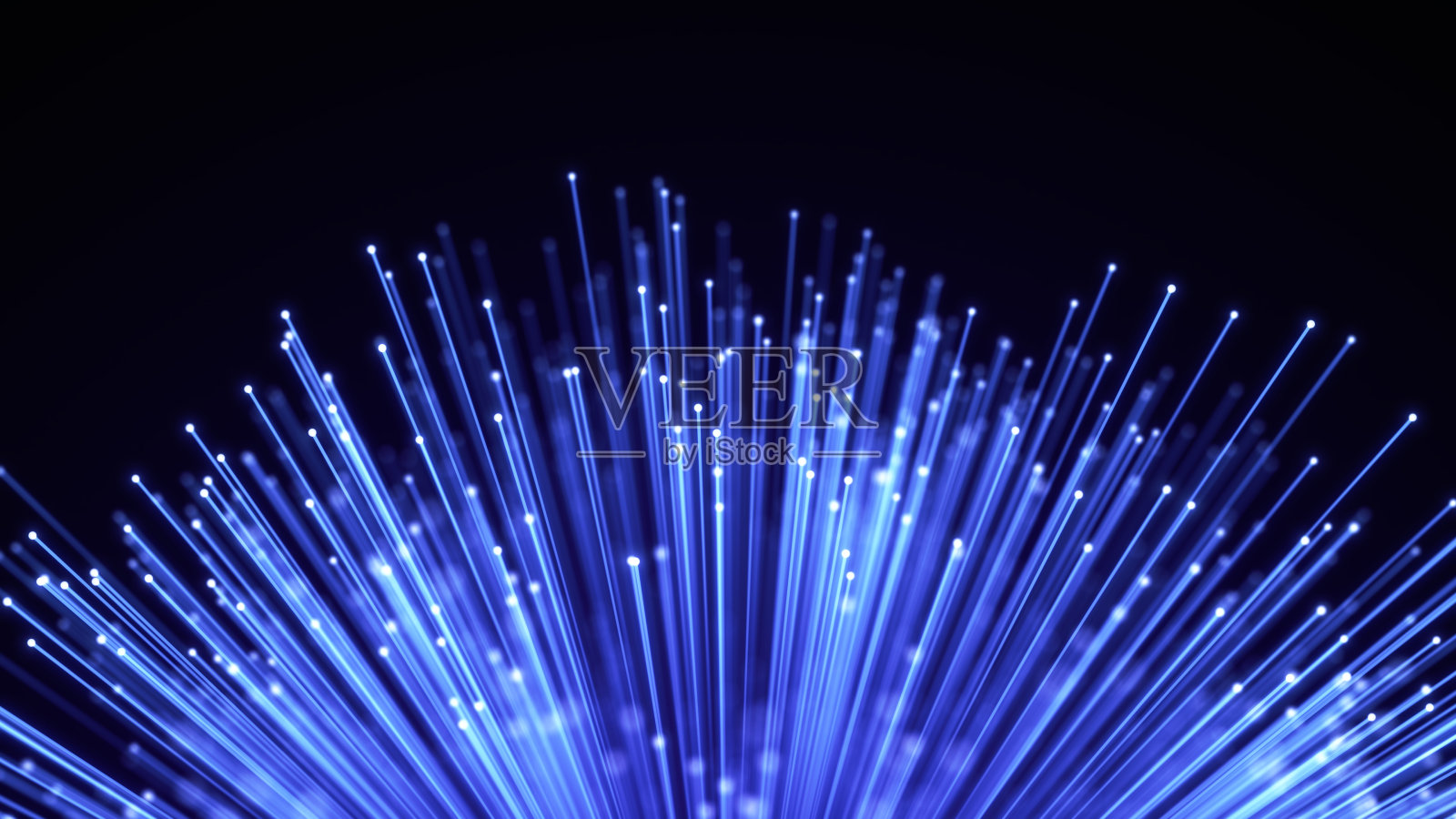 光纤束抽象背景。发光的一束光缆照片摄影图片