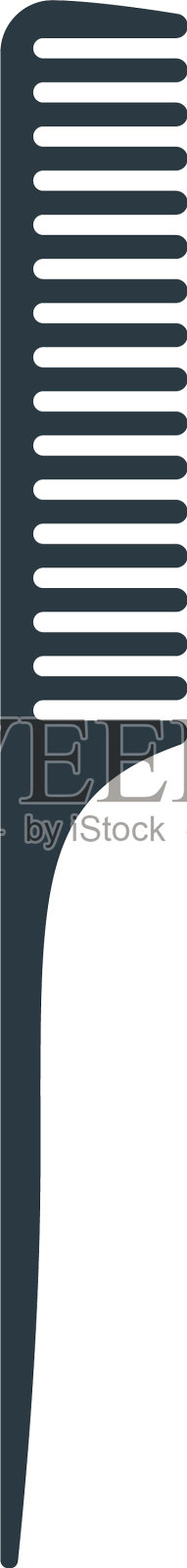 梳头用分度器平孤立上设计元素图片