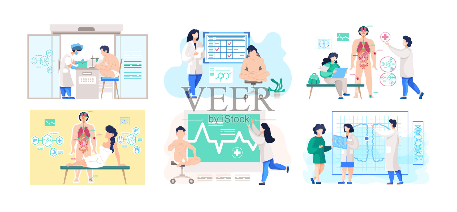 为人们的健康着想插画图片素材