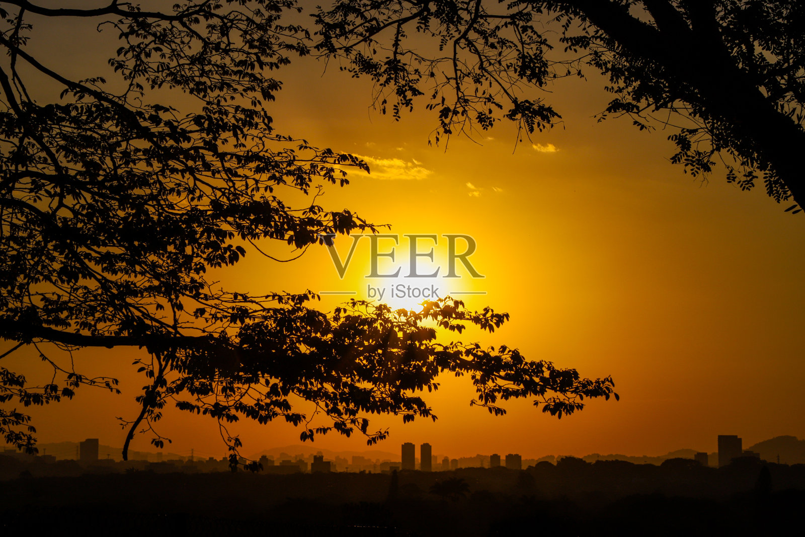 日落广场照片摄影图片