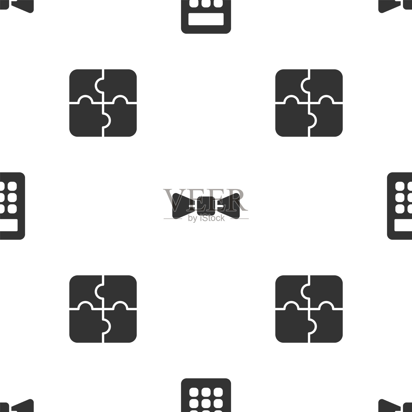 设置计算器领结和拼图上图标素材