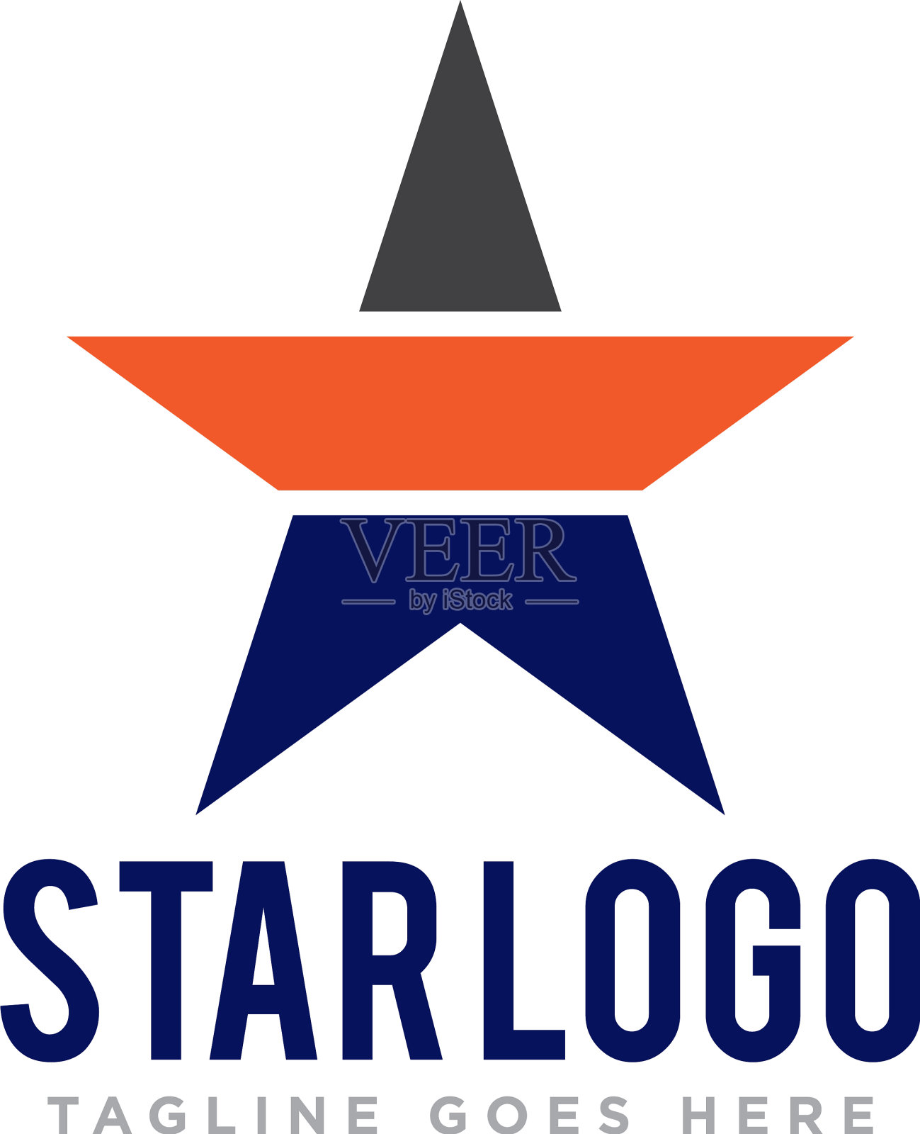 星星标志图标设计插画图片素材