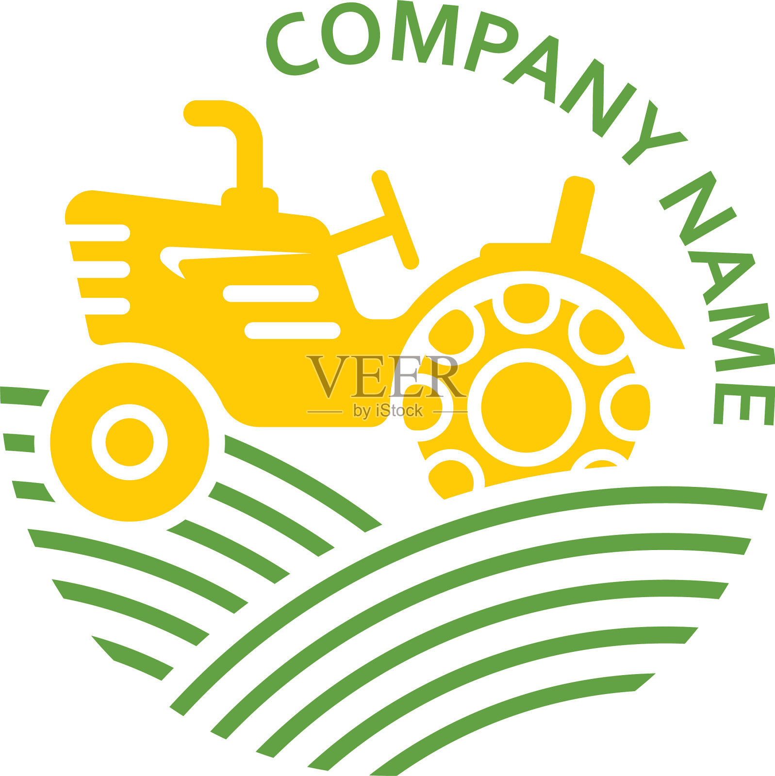 标志农用拖拉机标志标志设计元素图片