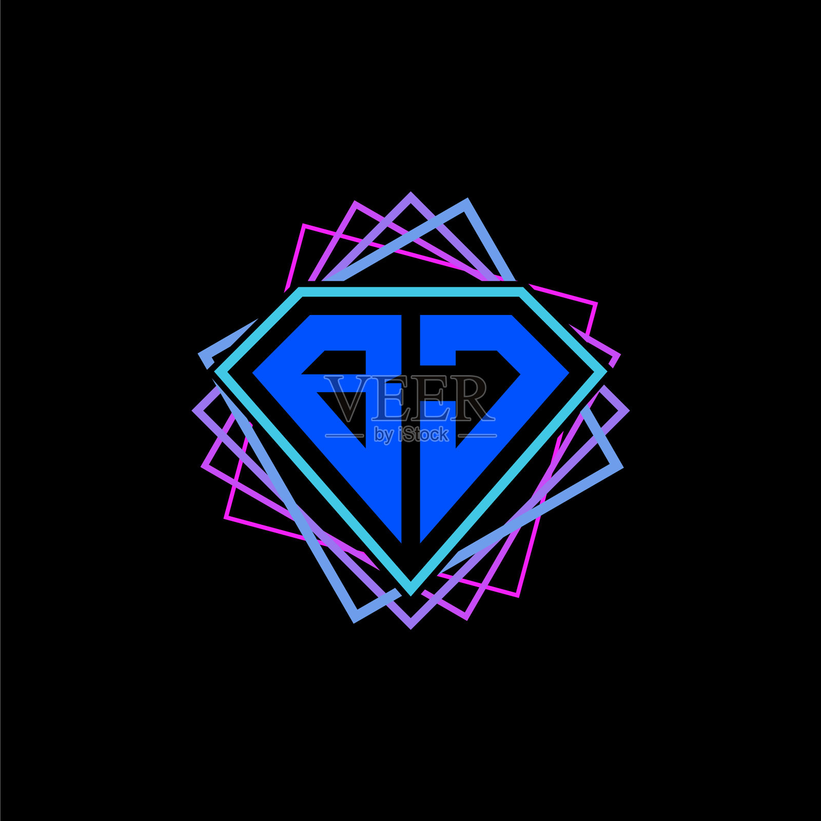 首字母b j,菱形和方形插画图片素材