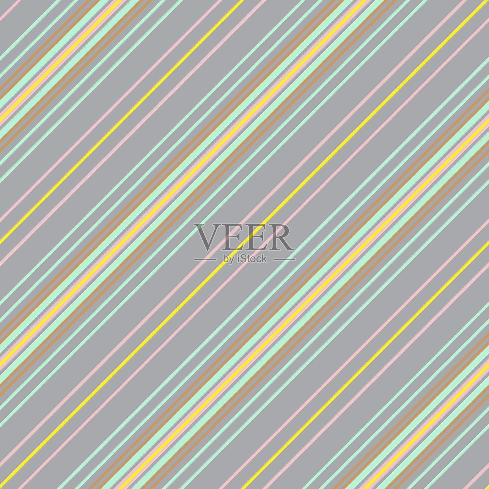 彩色条纹无缝图案背景中插画图片素材