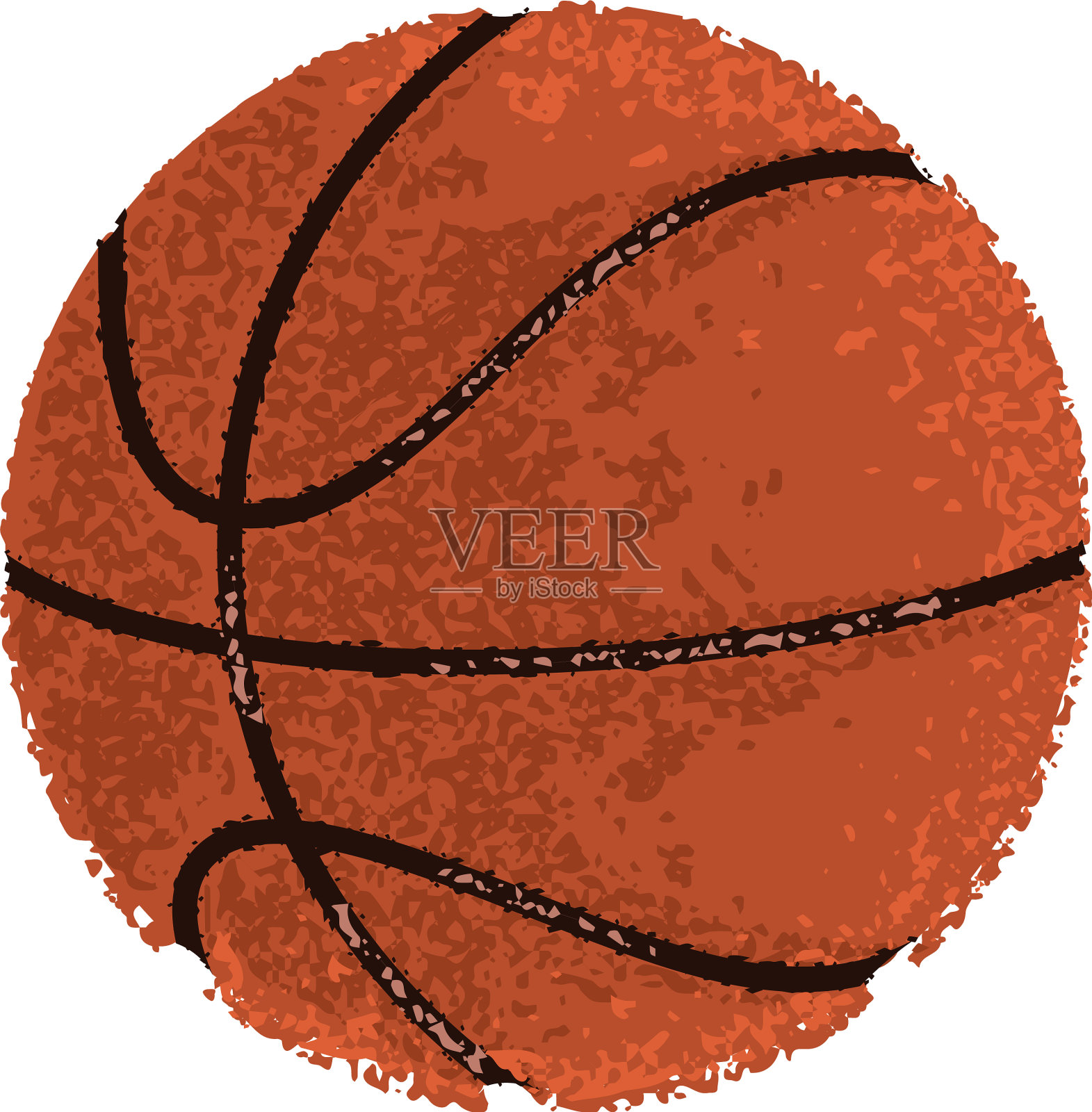 孤立的篮球球插画图片素材