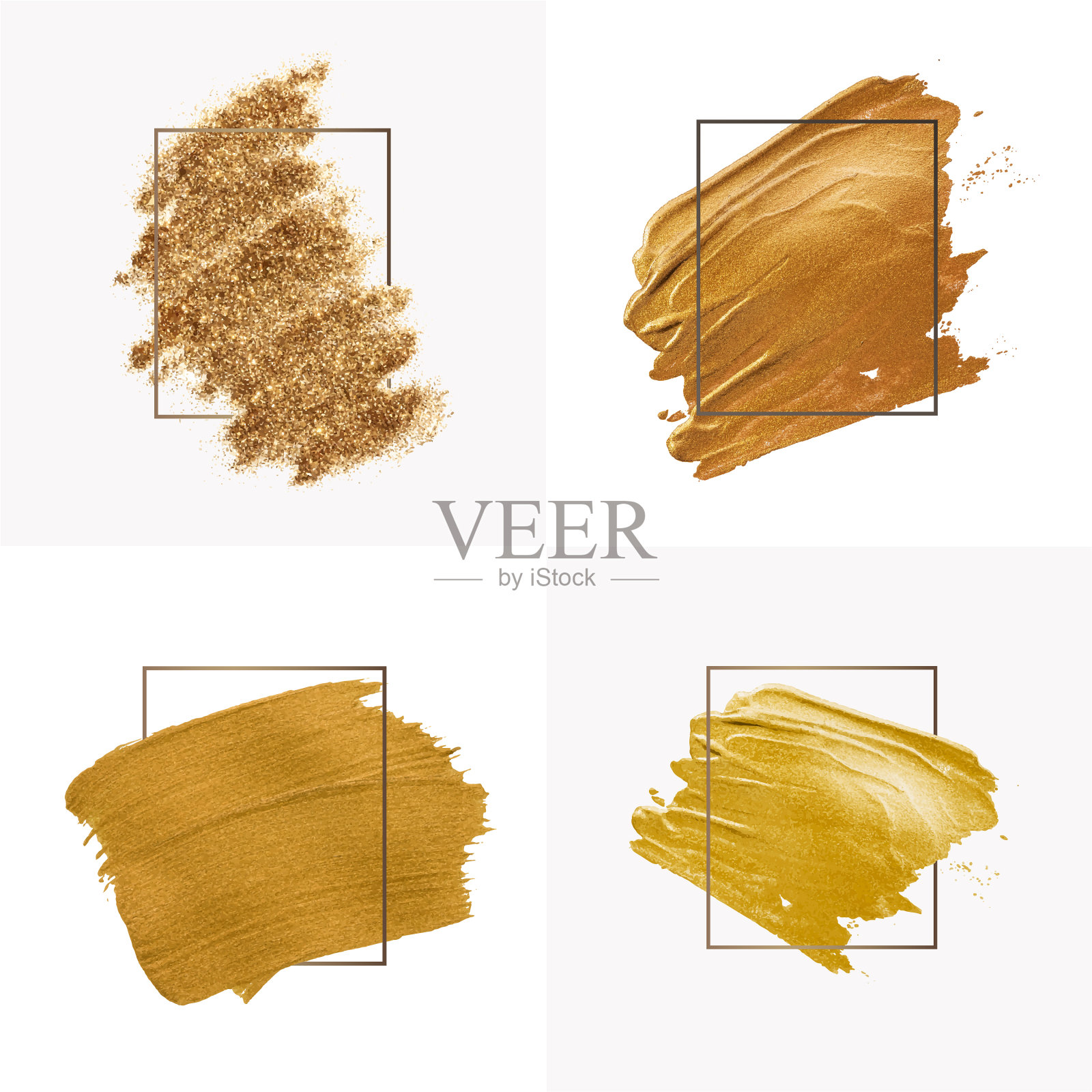 金笔触收藏插画图片素材