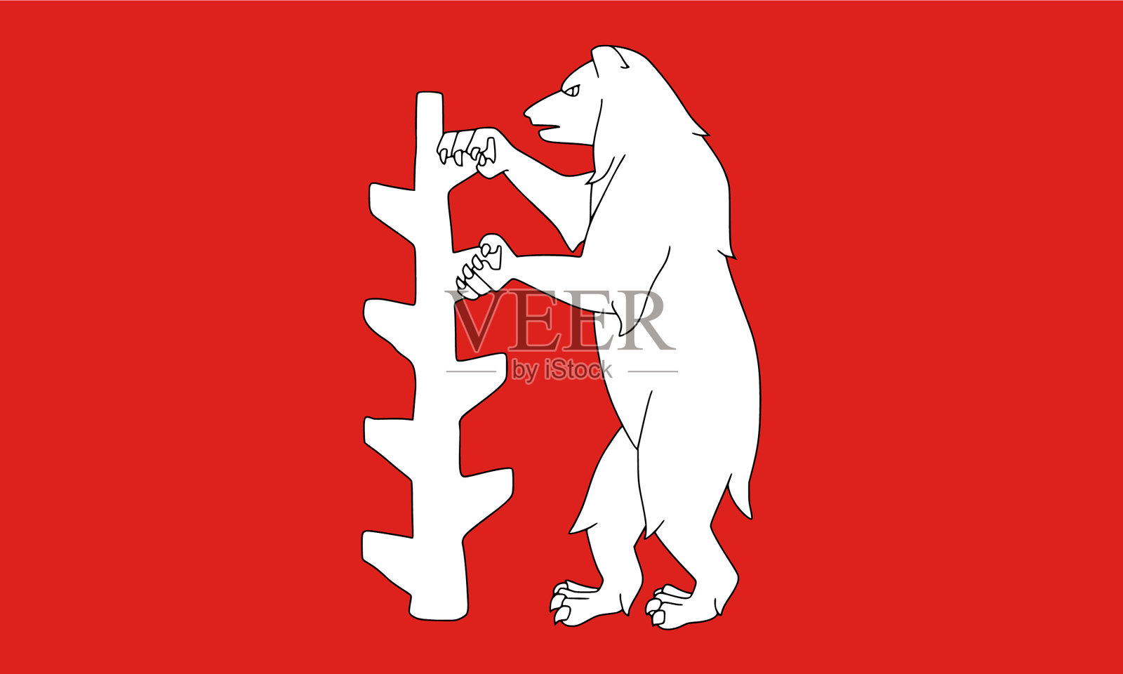 沃里克郡国旗插画图片素材