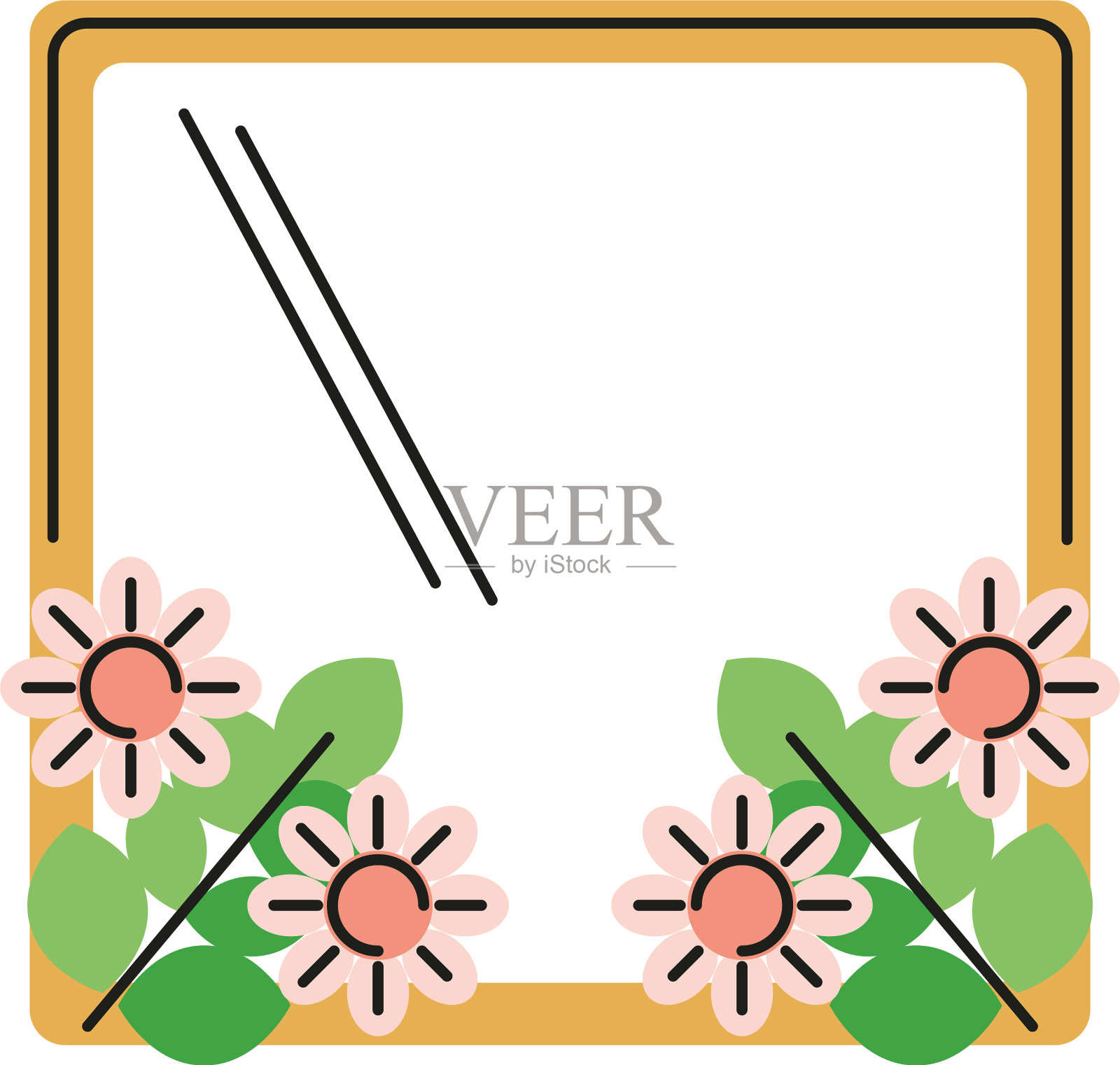 装饰纸的花设计元素图片