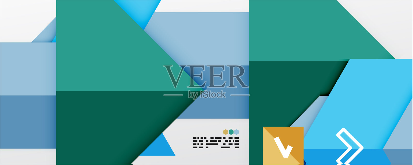 闪闪发光的三角形和几何形状插画图片素材