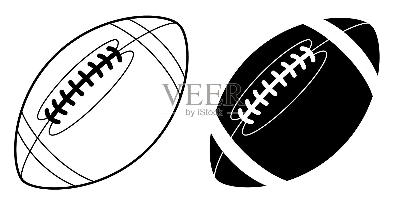 运动球为玩美国足球图标插画图片素材