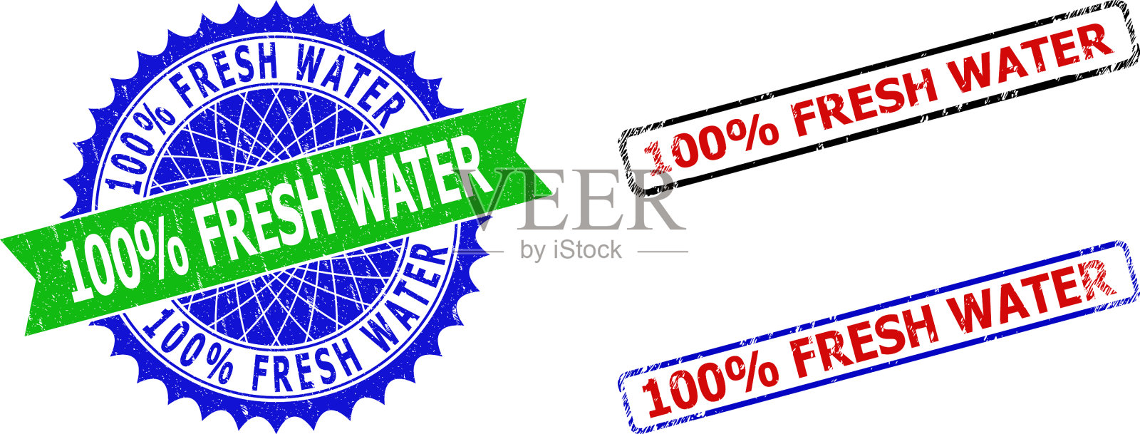 100%清水莲座和长方形插画图片素材