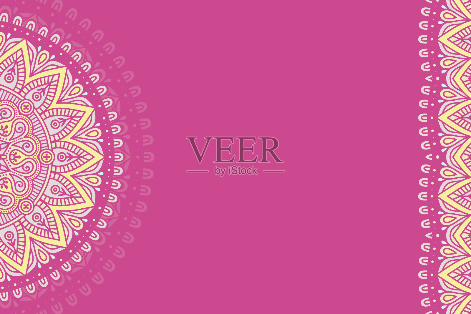 曼荼罗装饰背景插画图片素材