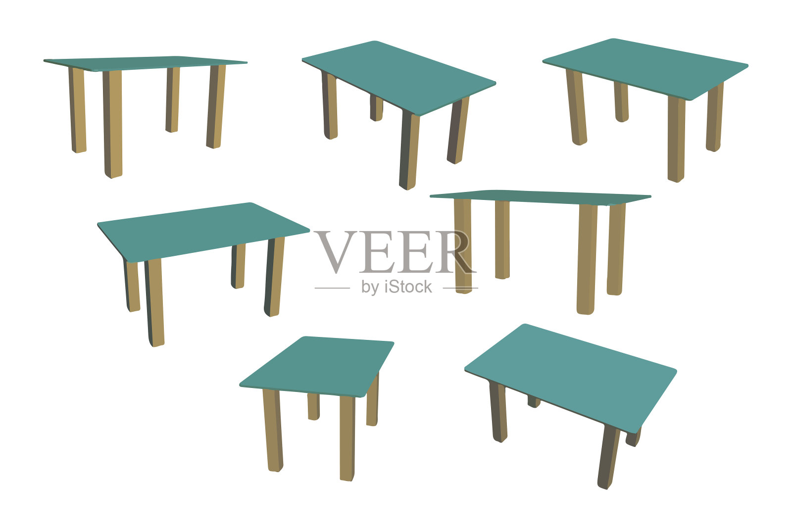 多色表无缝图案。插画图片素材