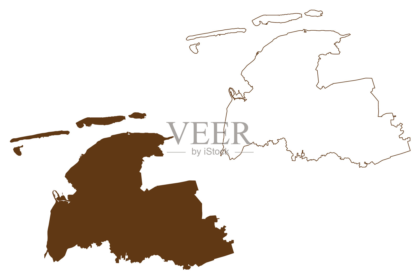 奥里希联邦共和国德国农村地区插画图片素材